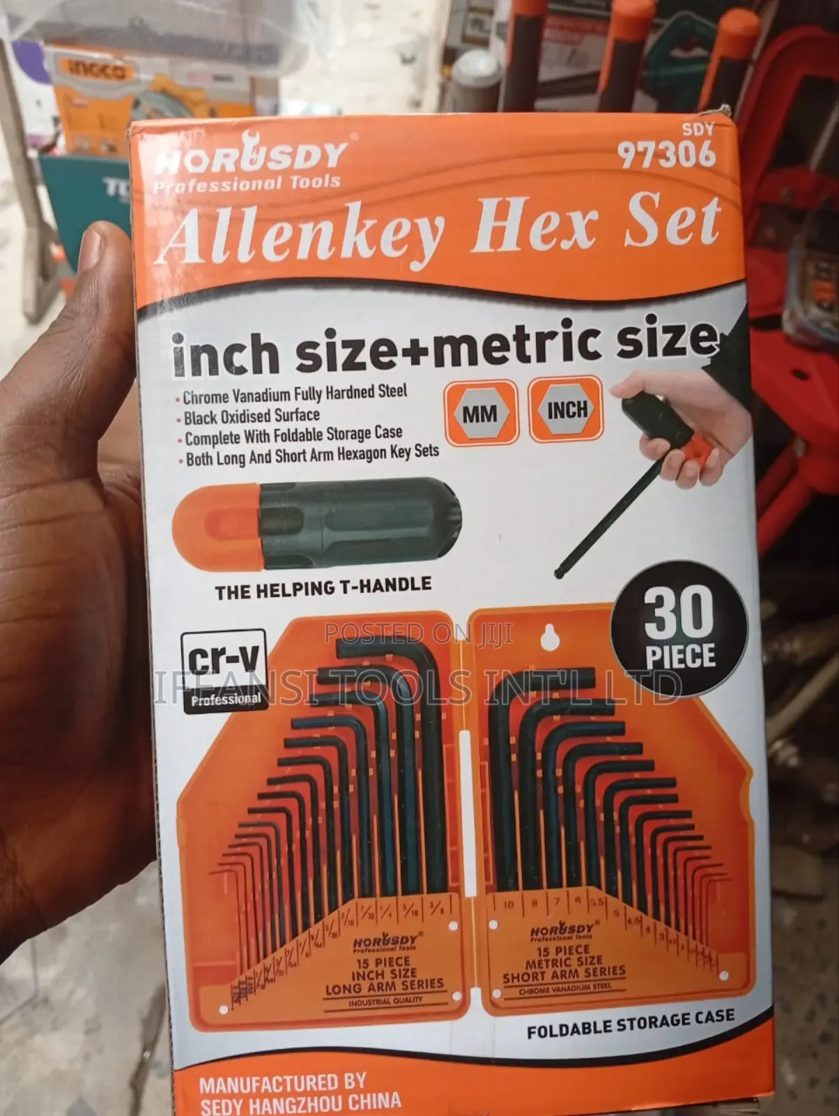 Allen Key Set 30pcs Metric and Imperial