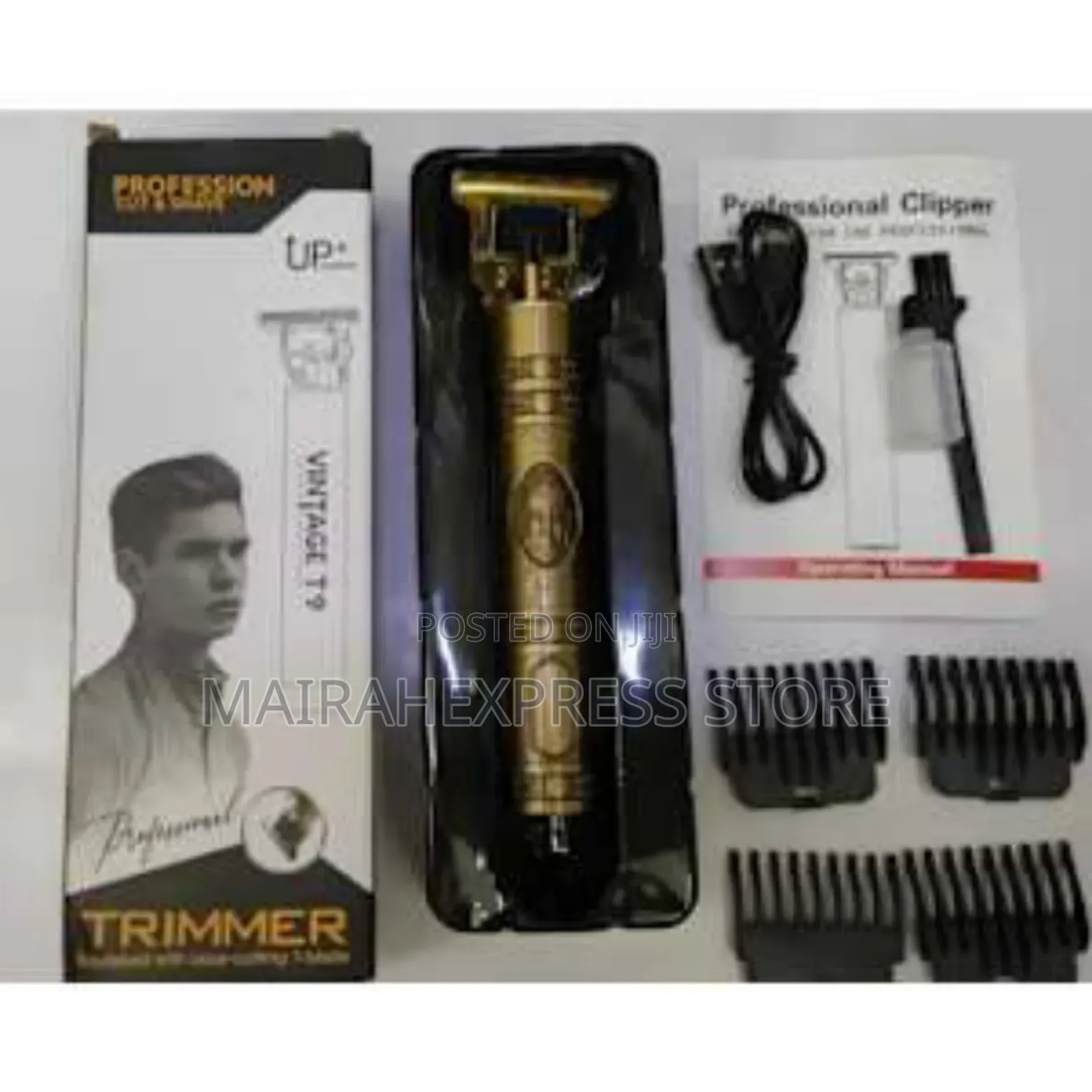 Professional Men Rechargeable Cordless Hair Clippers