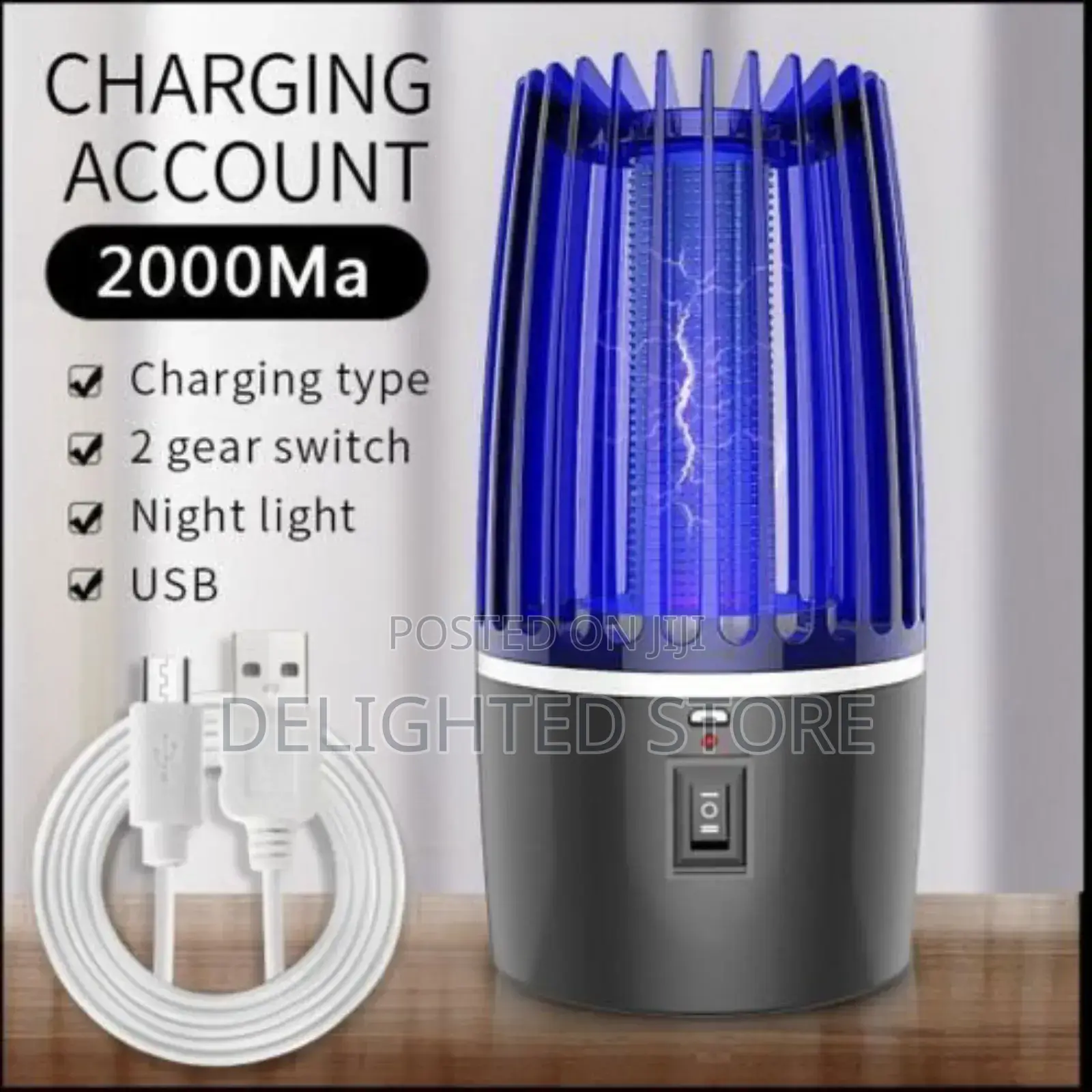 Rechargeable Electric Shock Mosquito Killer Lamp