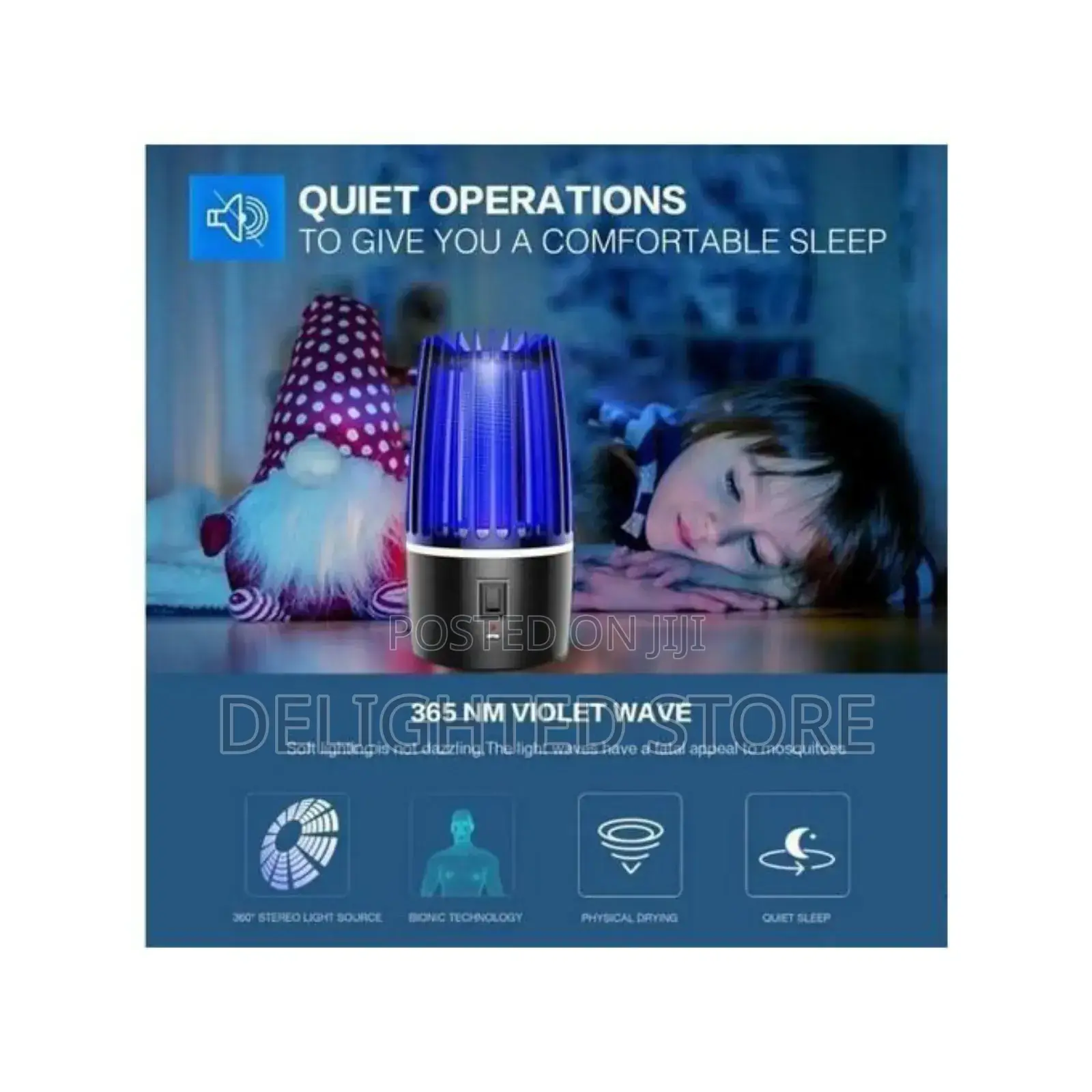 Rechargeable Electric Shock Mosquito Killer Lamp