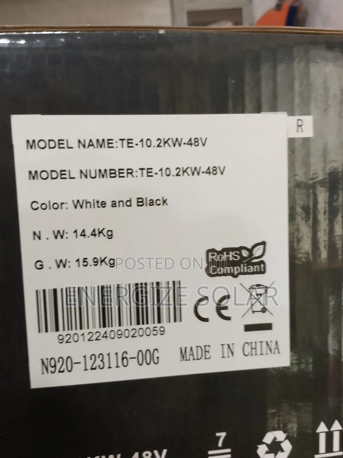 10.2kva 48v Tasha Hybrid Inverter
