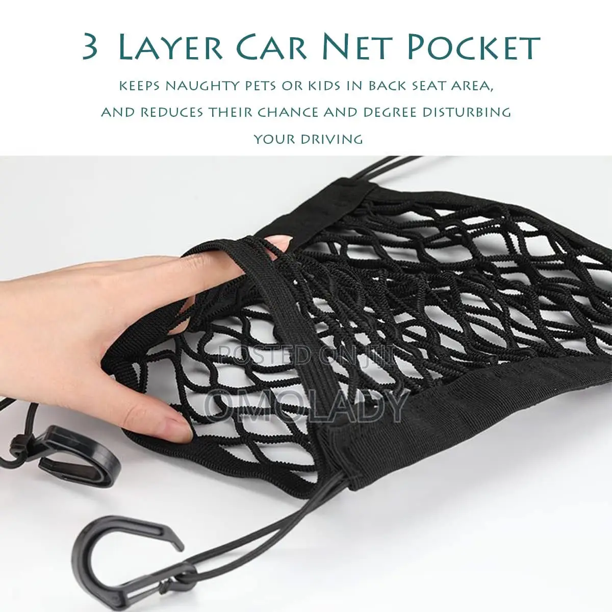 Car Seat Storage Net Pocket Car Storage Bag.