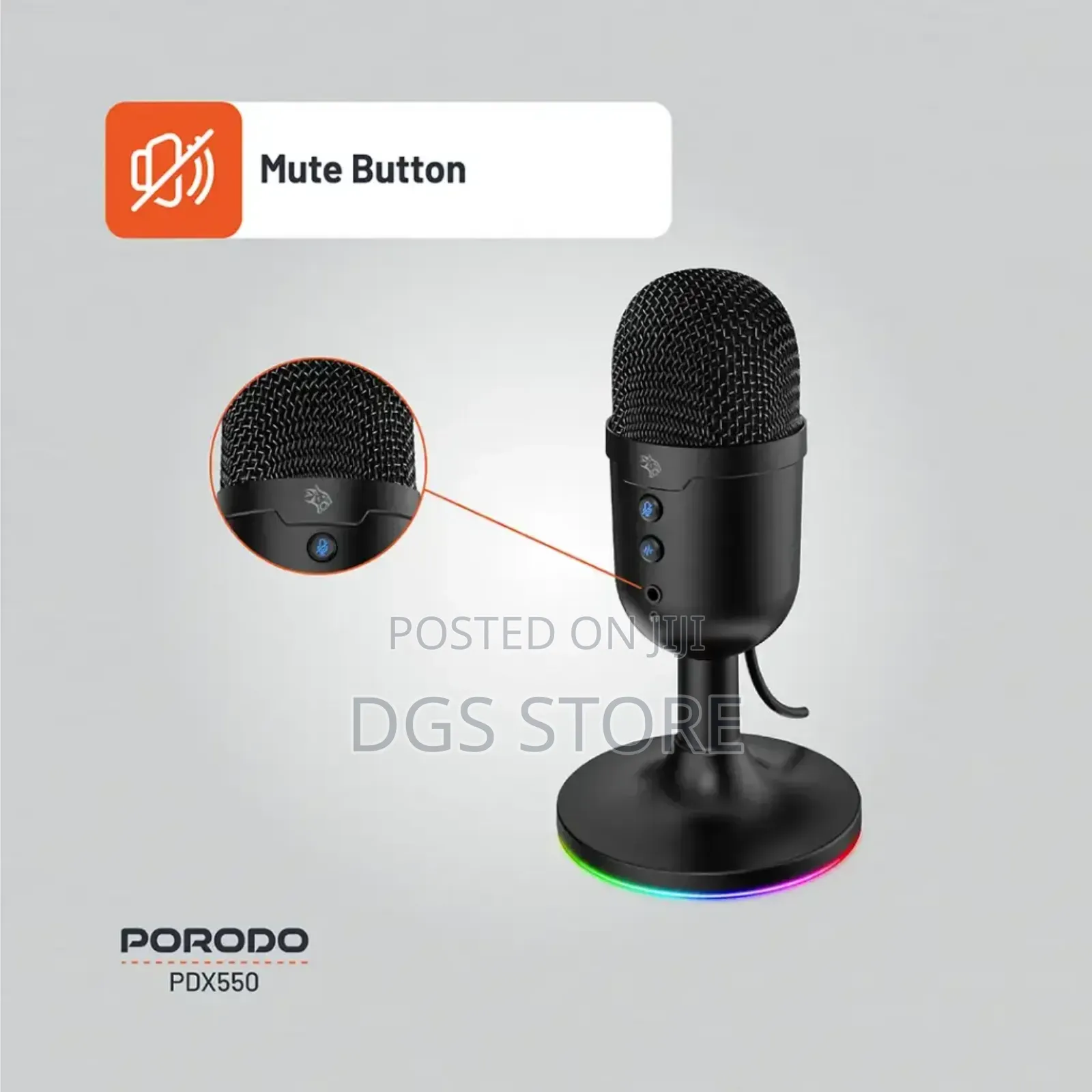 Porodo PDX550 Omni Direction USB Microphone