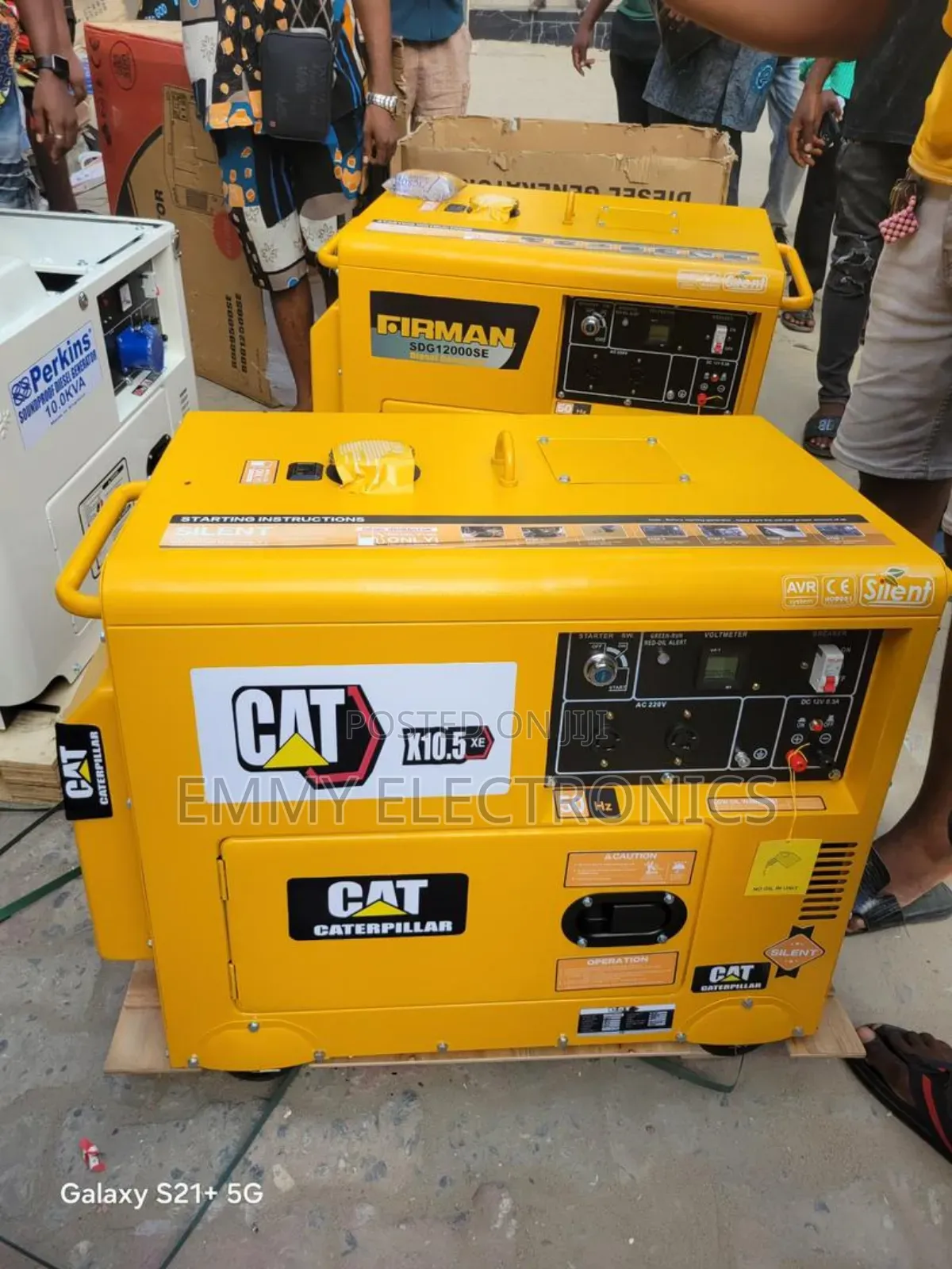 Here We Have Cat And Firman Diesel Soundproof Gen(10kva)%%