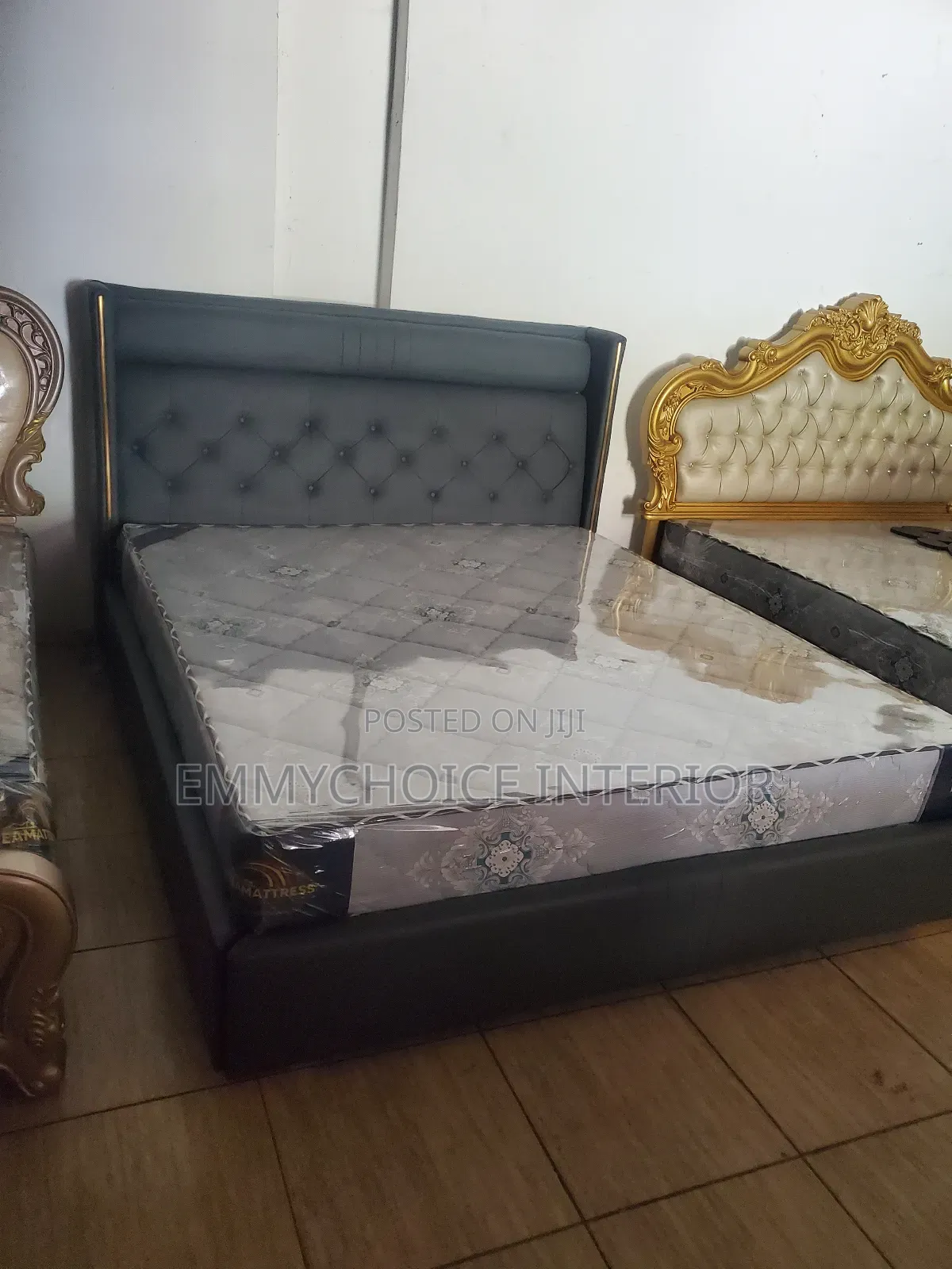 Turkish Bed Frame With Authorpedic Mattress