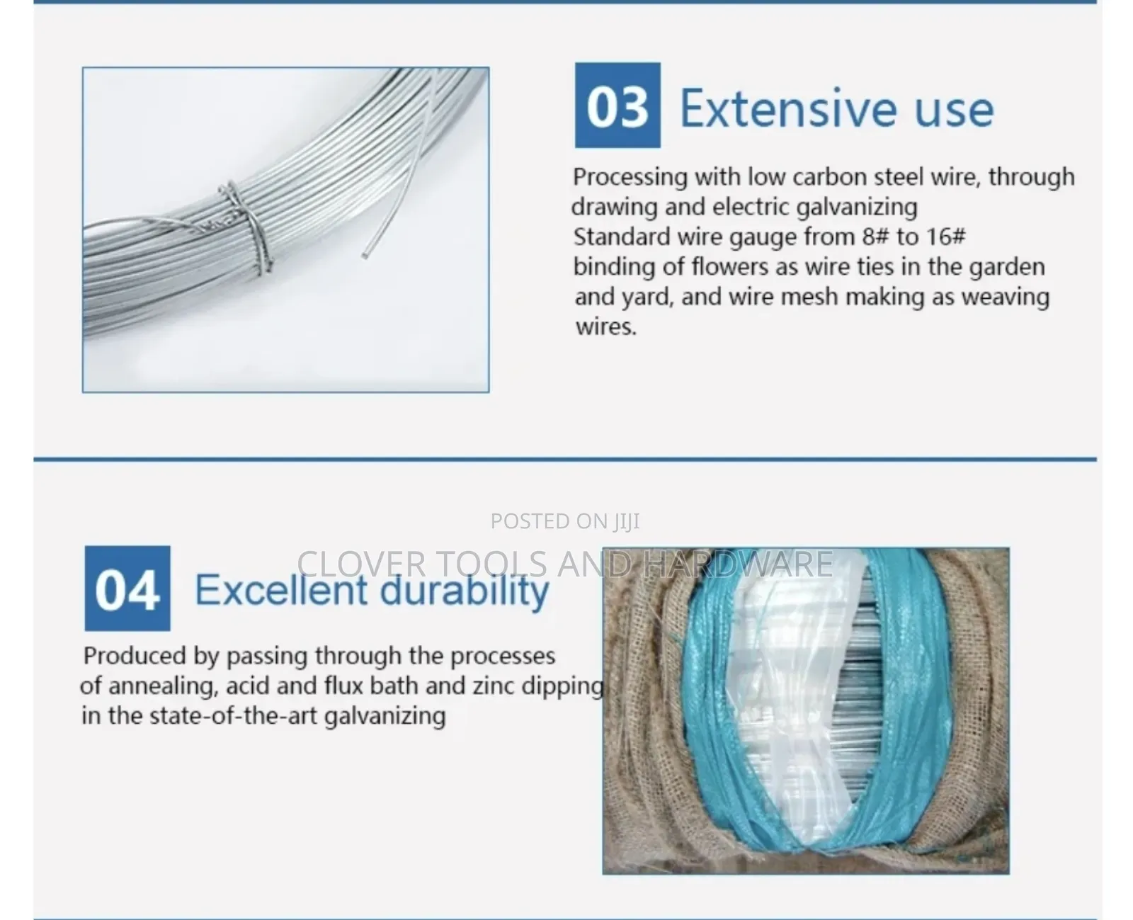 Galvanized Steel Wire/Iron Wire 2.2mm. 50kg or Per Kg