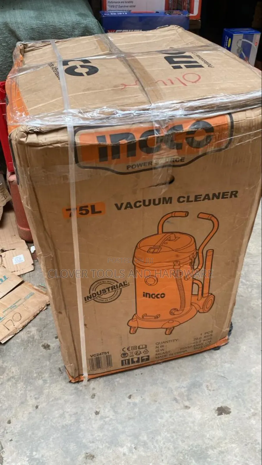 INGCO VC24751 Vacuum Cleaner 75 Liters - 2400W