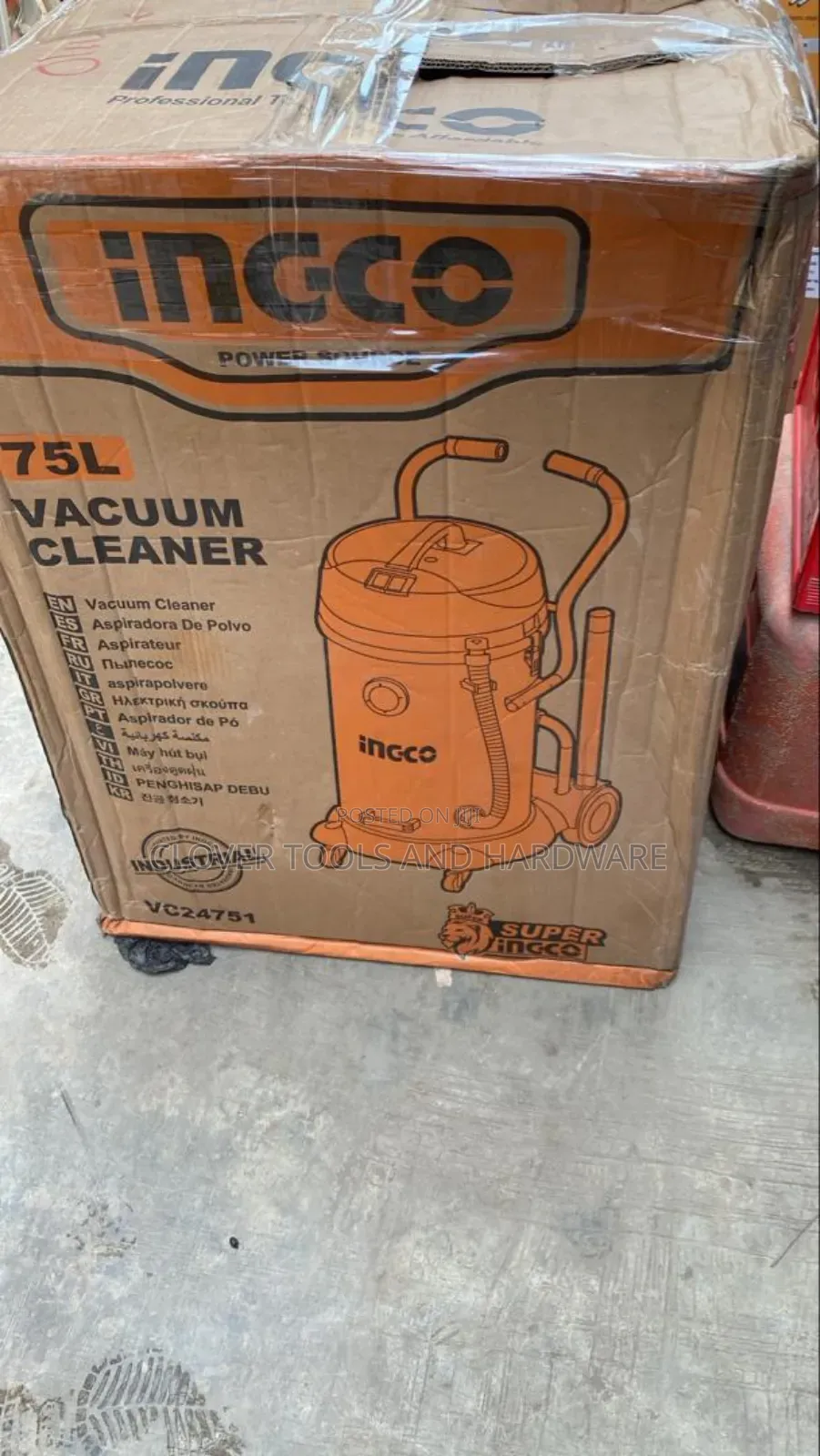 INGCO VC24751 Vacuum Cleaner 75 Liters - 2400W
