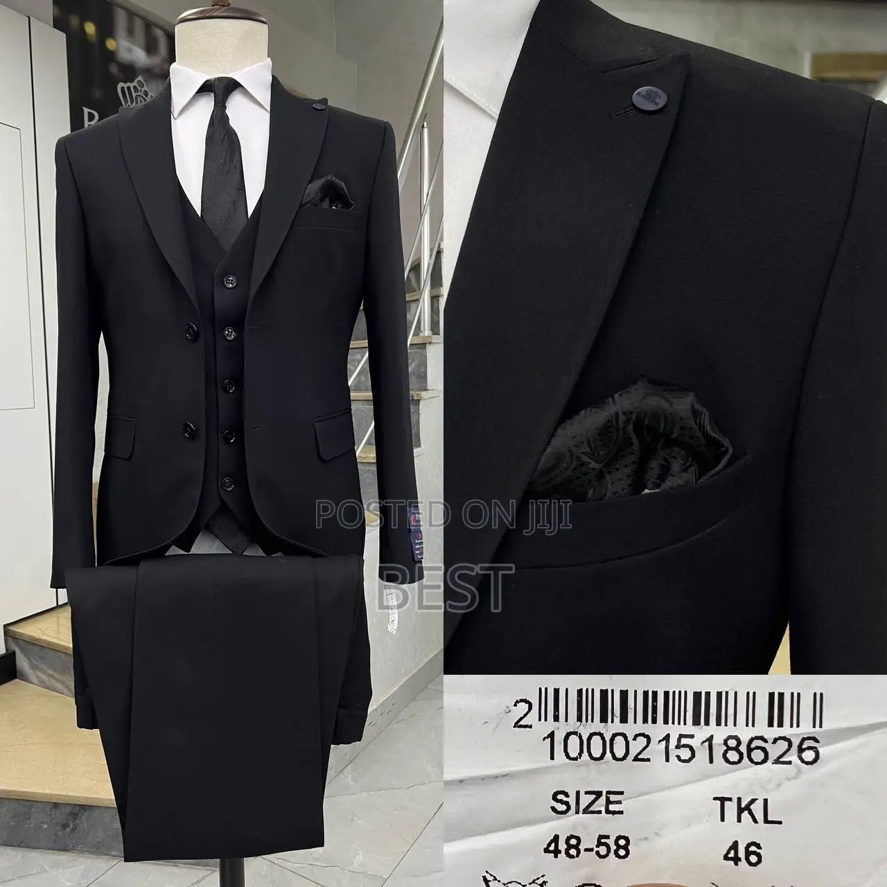 3pis High Quality Italian Suits for Classics Men