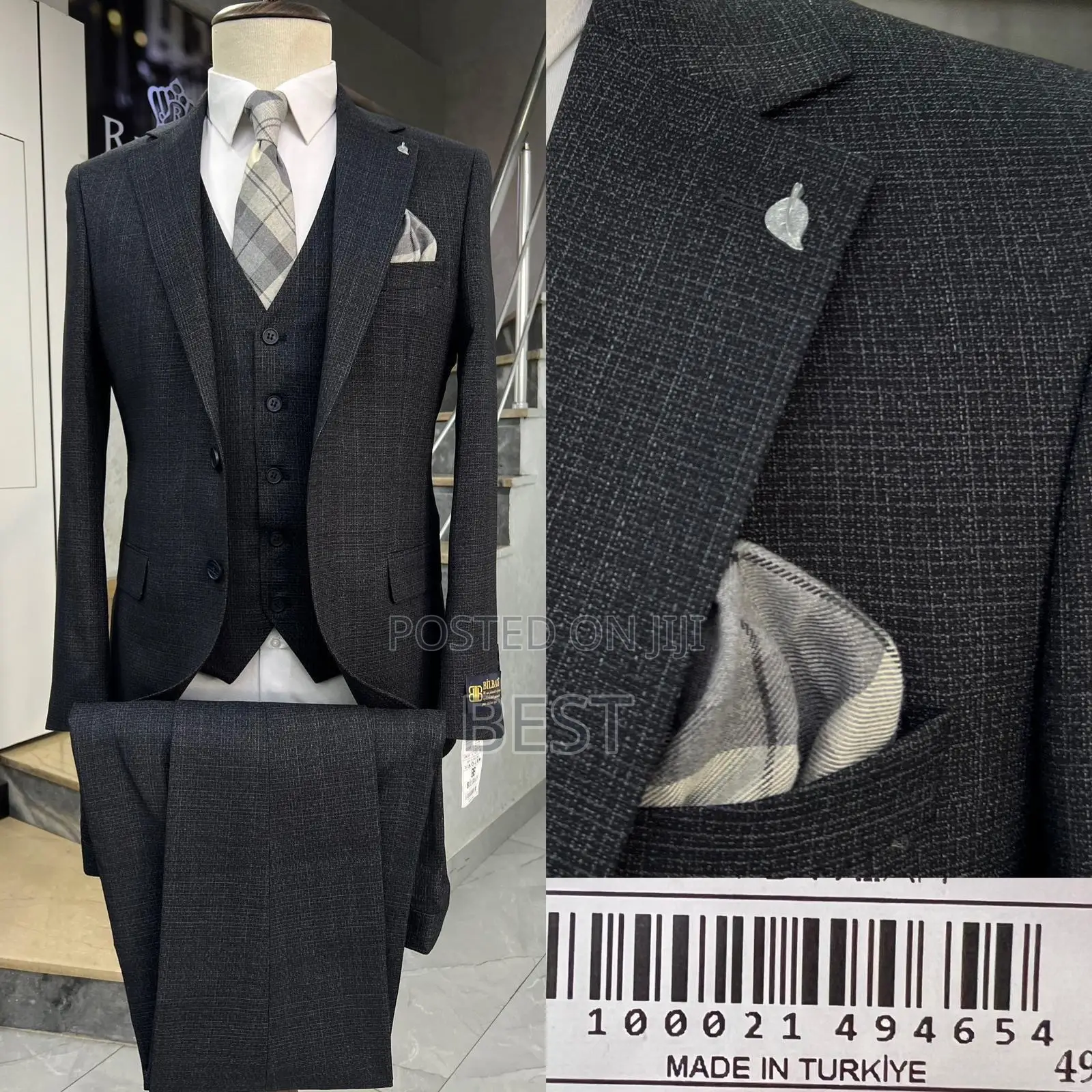 3pis High Quality Italian Suits for Classics Men