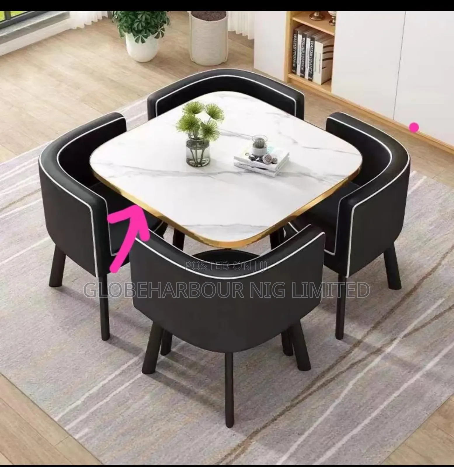 Luxury Mable Top Dinning Set