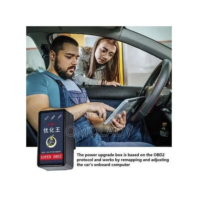 Superobd2 OBD Nitro Car Fuel Saver - Black.