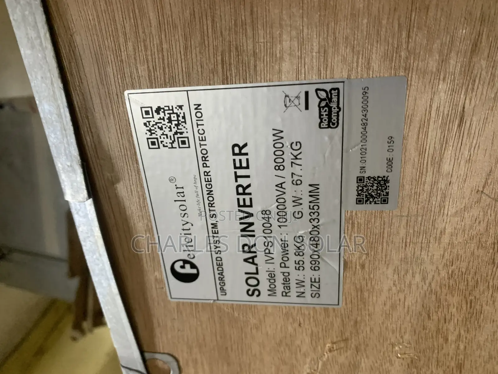 Felicity 10kva Non Hybrid Inverter