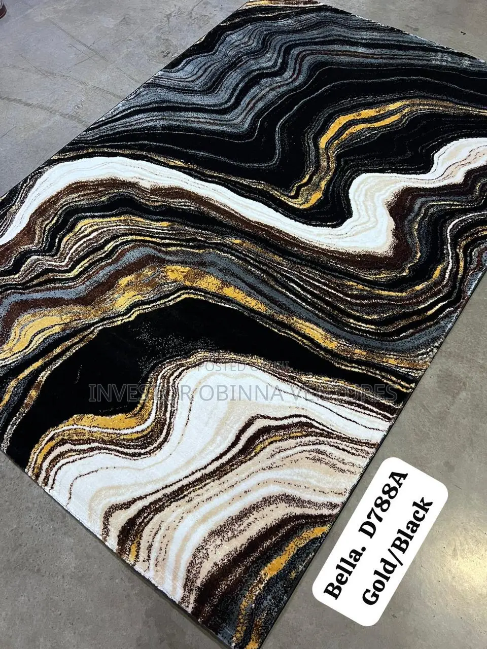 Unique Luxury Center Rug- 4by6ft, 5by7ft, 7by10ft, 8by11ft