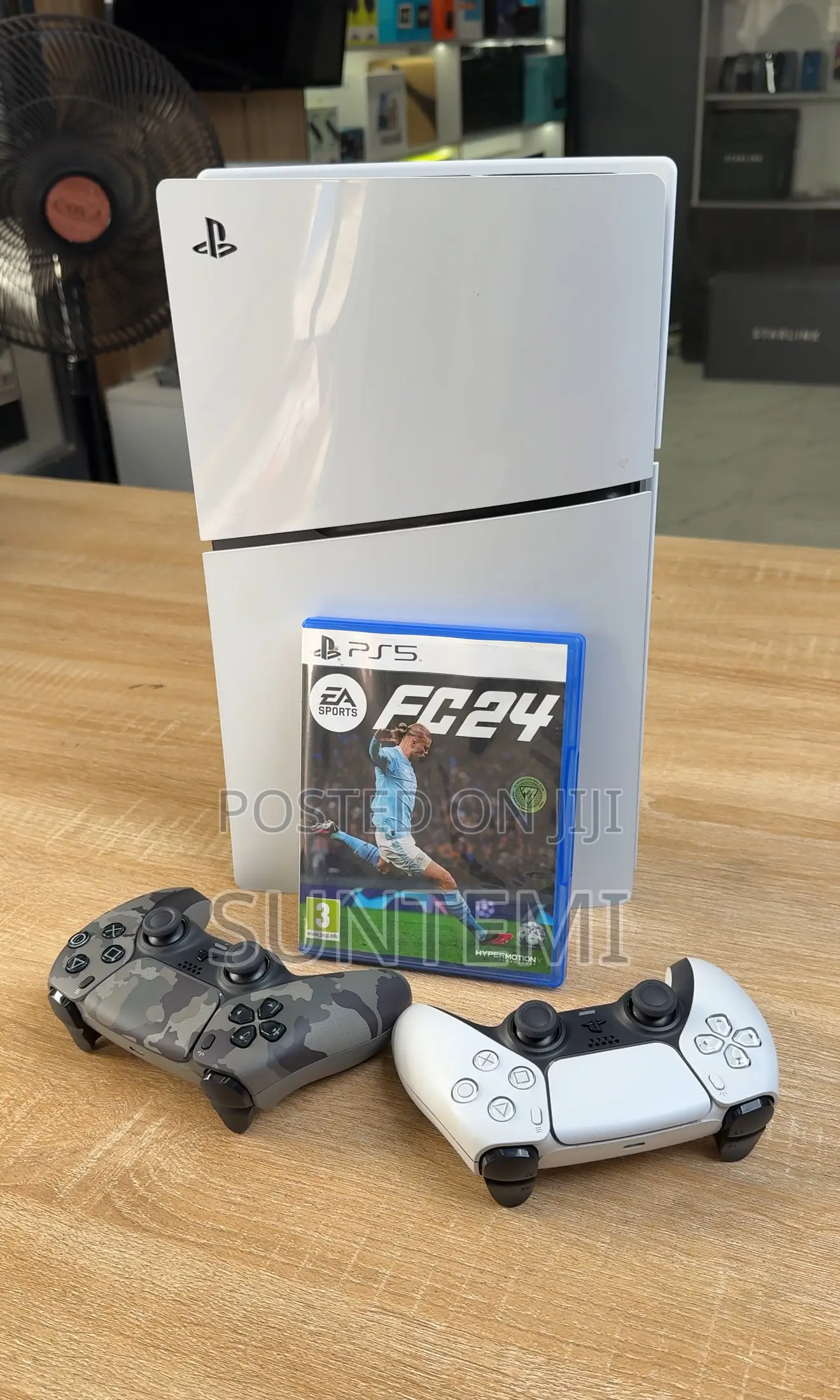 Neatly Used Ps5 Slim, 2 Pads and Fifa24