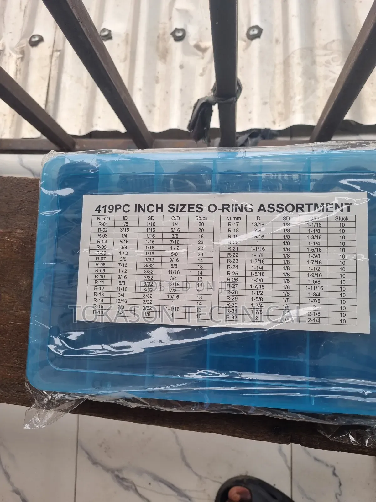 419pc Inch Sizes O-Ring Assortment