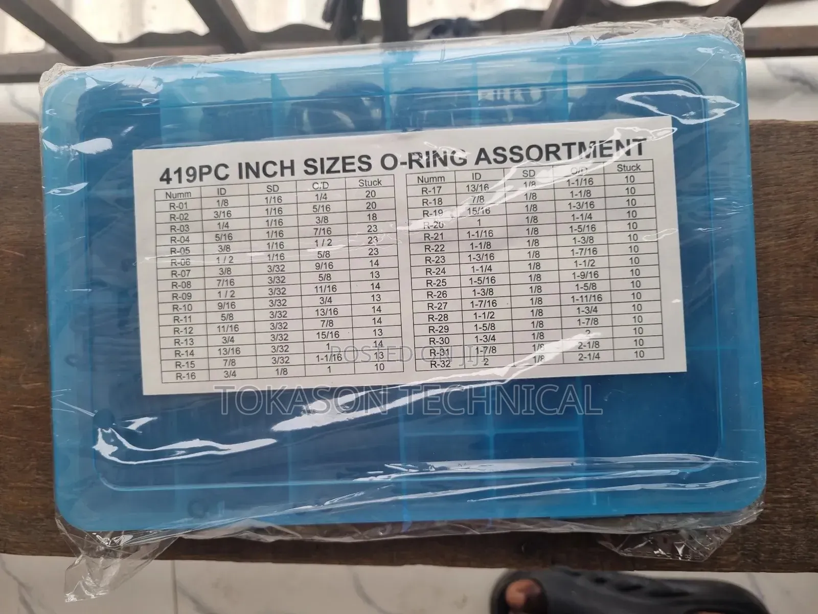 419pc Inch Sizes O-Ring Assortment