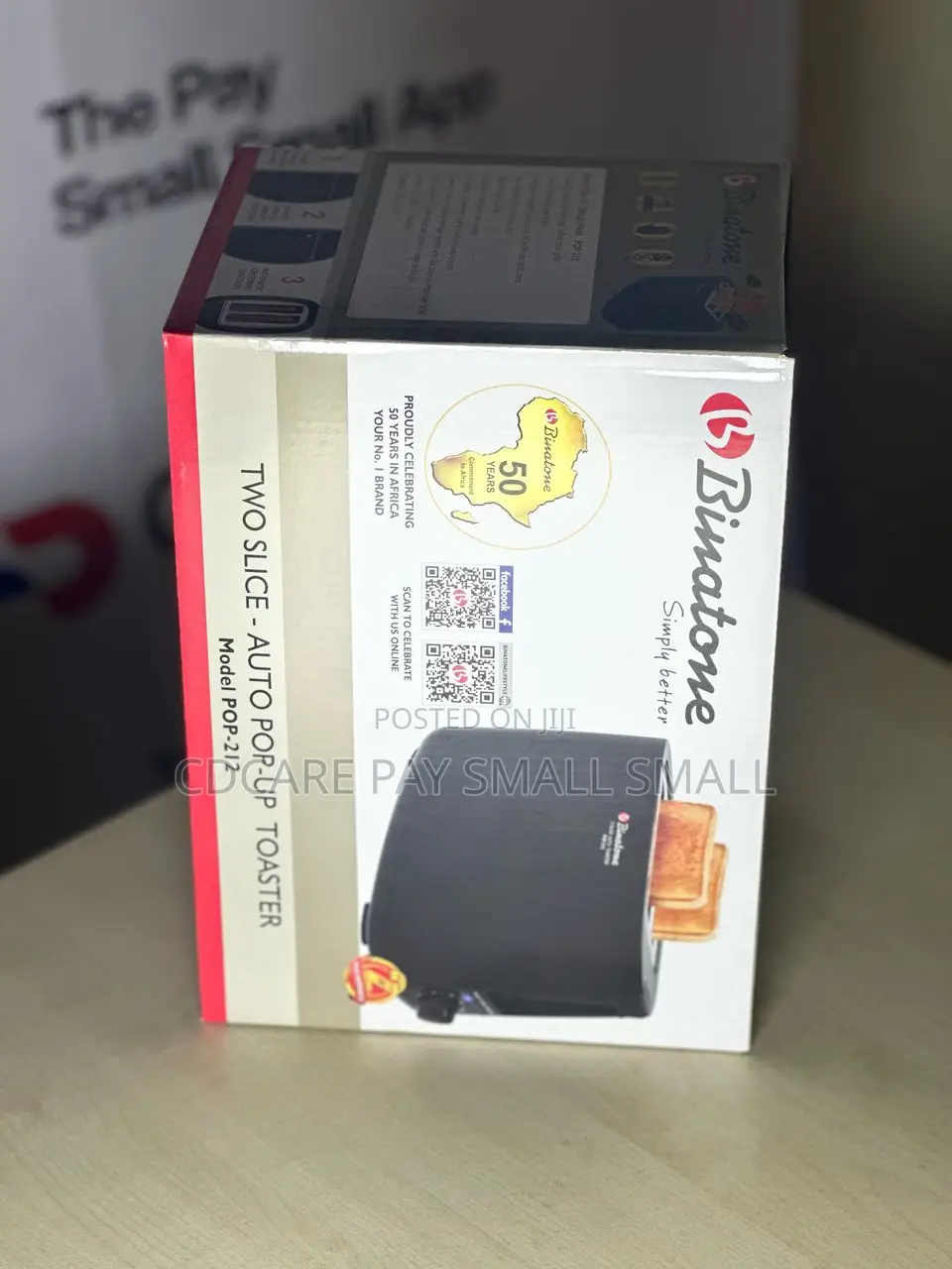 Pay Small Small Binatone Two Slice Toaster on Cdcare.App