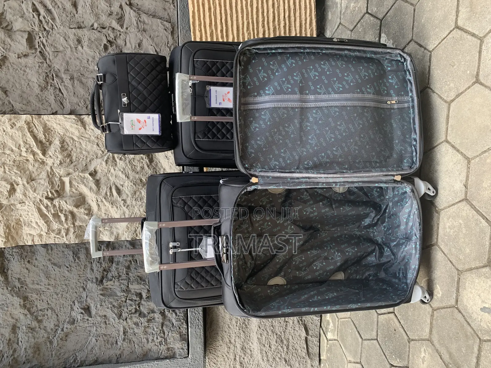 Sky Express Durable Travelling Luggage Black