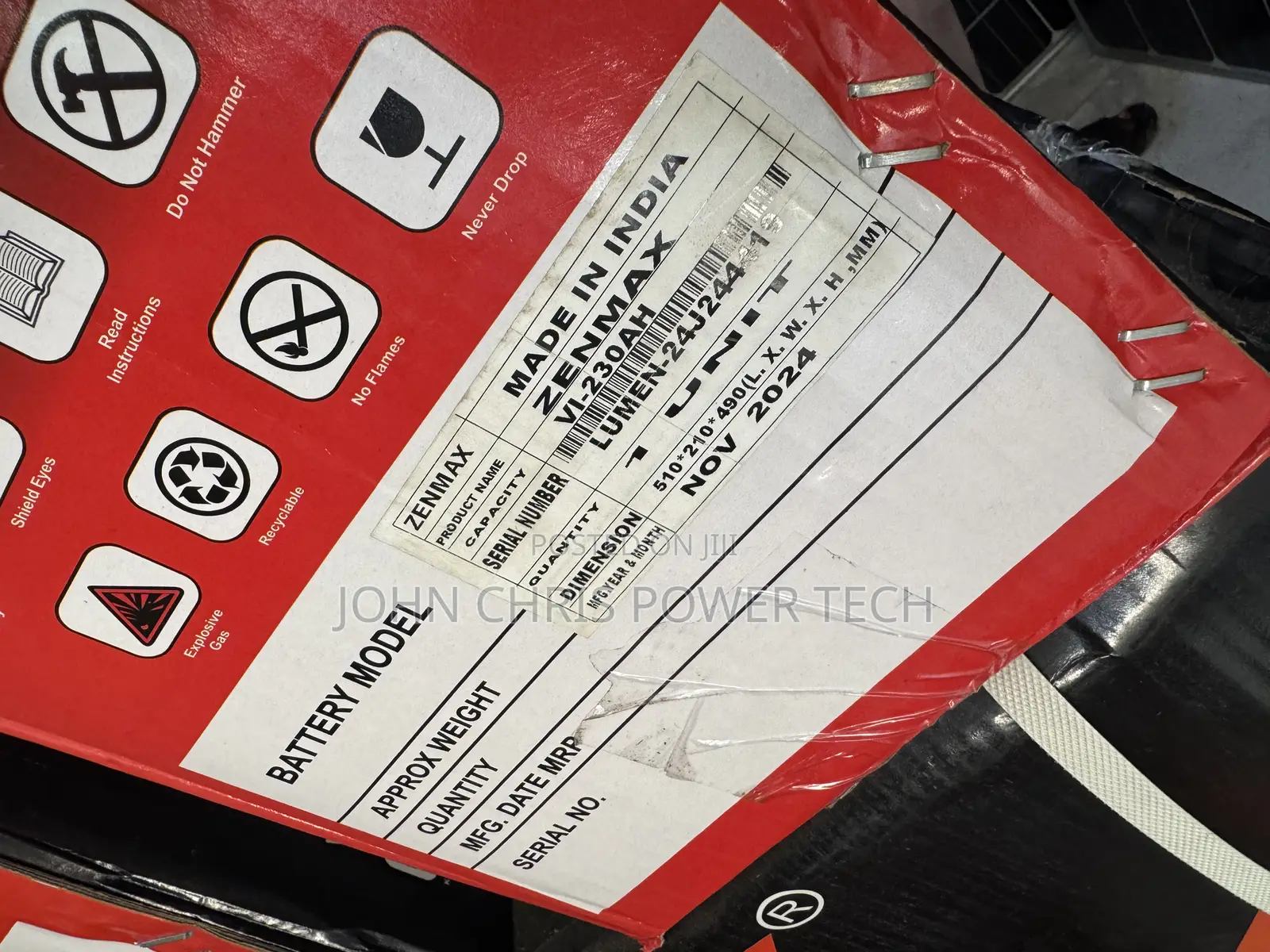 230ah ZENMAX Tubular Battery