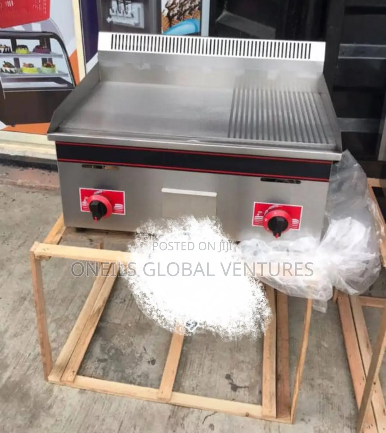Gas Griddle Rough Smooth