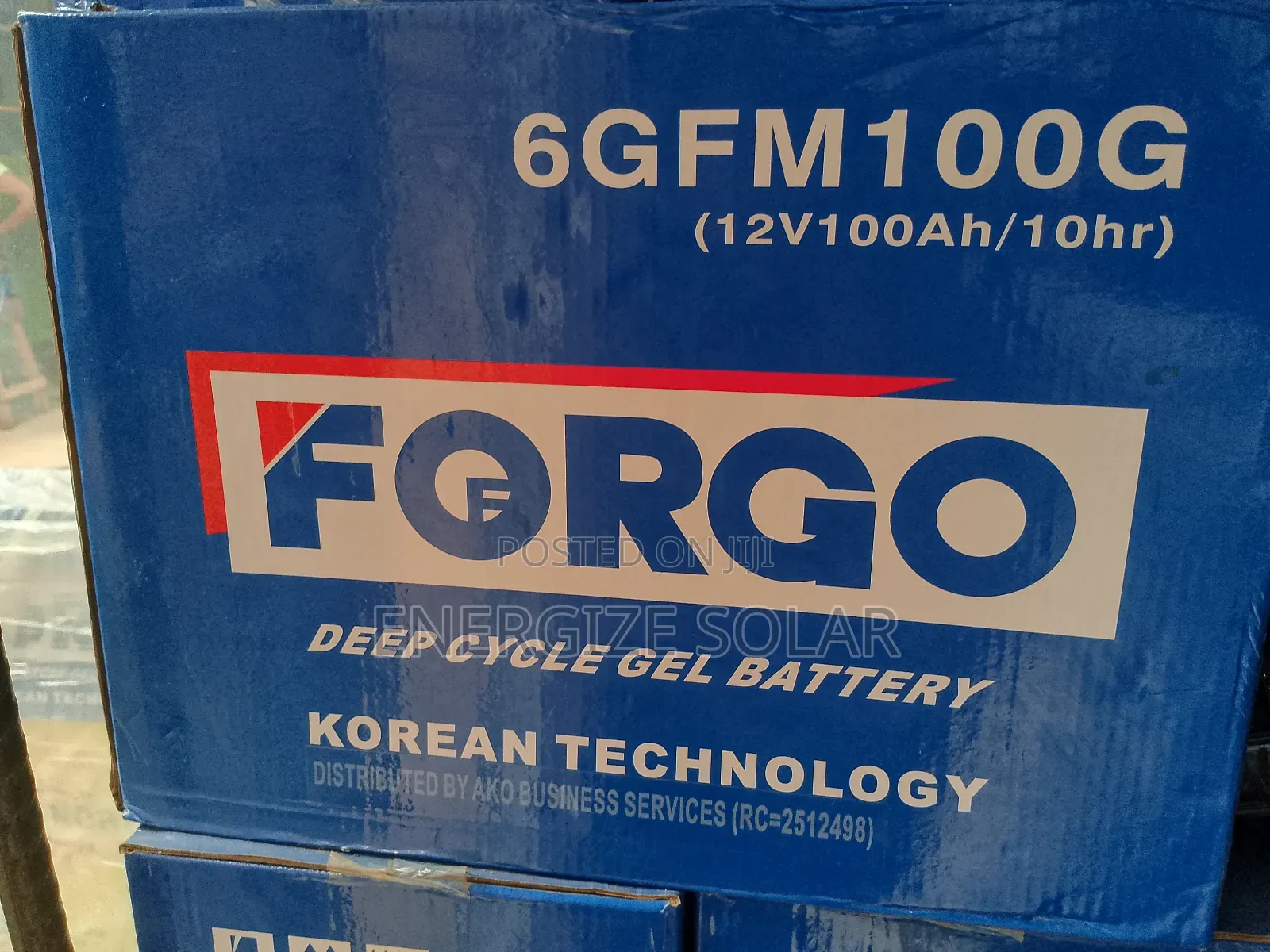 100ah Forgo Deep Cycle Gel Battery