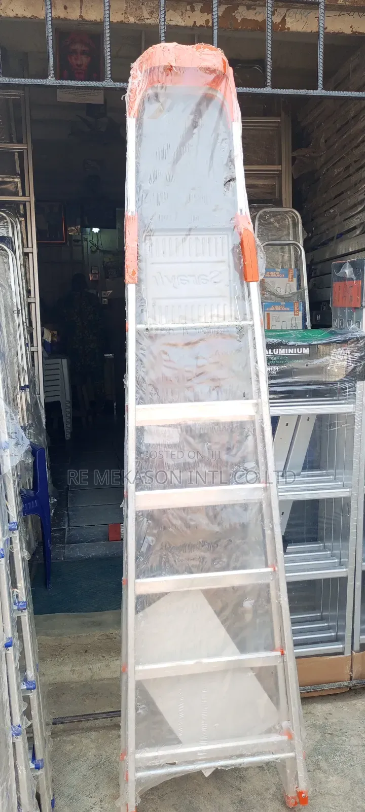 6 Steps Sarayli Aluminum Trestle Ladder