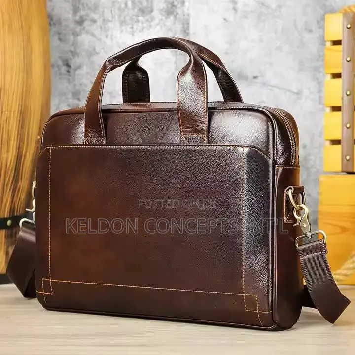 Retro Quality Genuine Leather 15.6in Laptop Bag Moq ;50pcs
