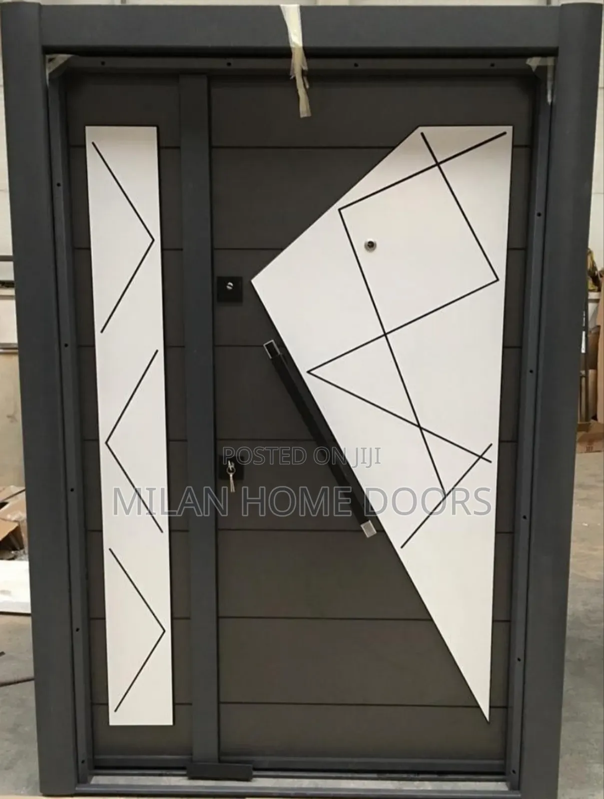 2.1m by 1.2m White and Gray Turkish Security Door