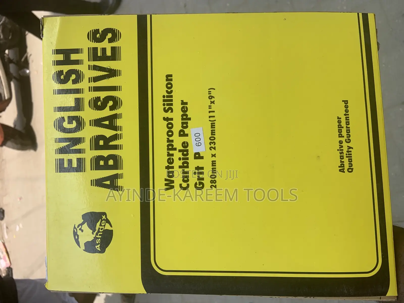 Waterproof Silicon Carbide Paper(Grit P 600)Smooth Sandpaper