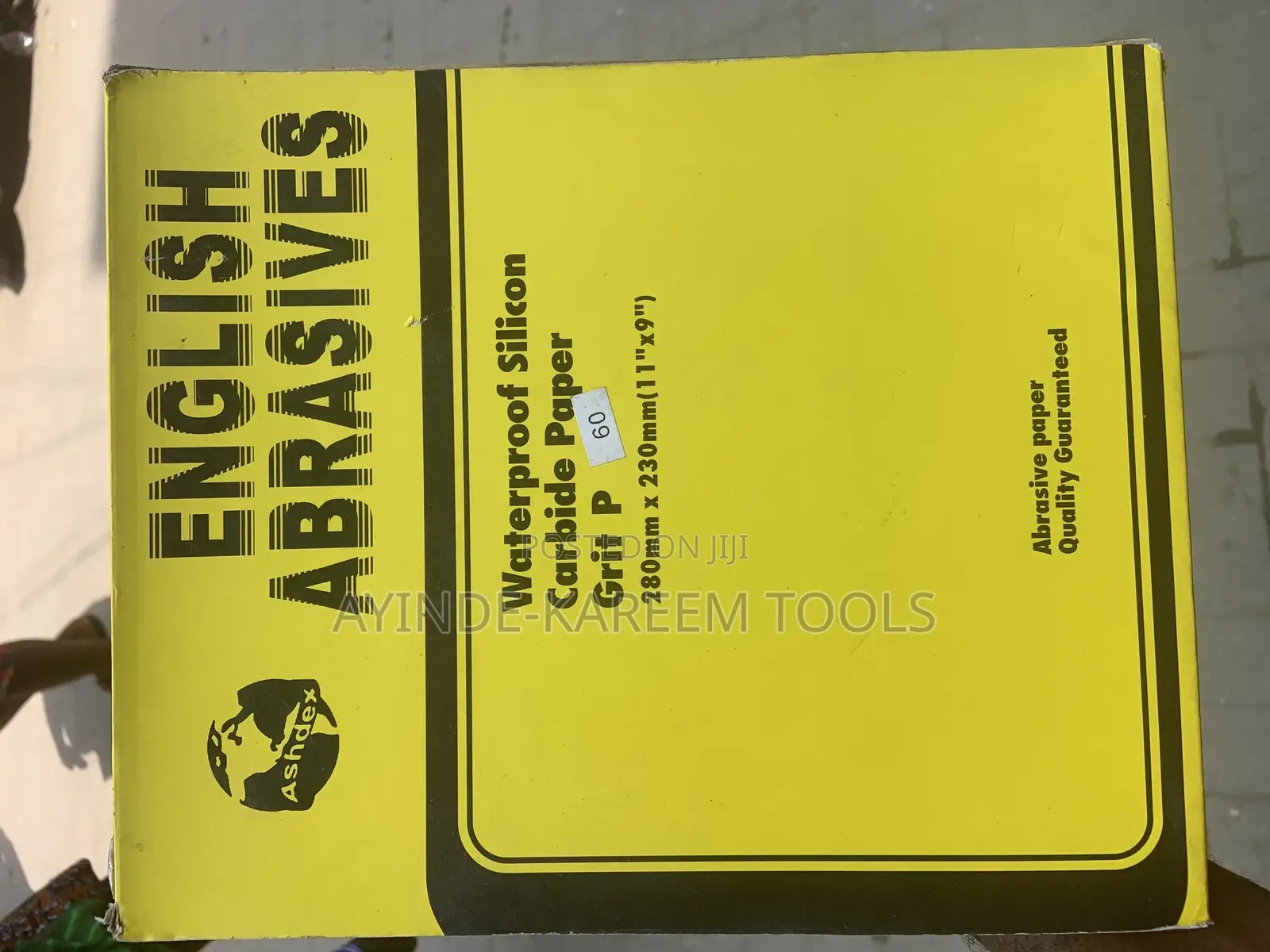 Waterproof Silicon Carbide Paper(Grit P60)Rough Sandpaper