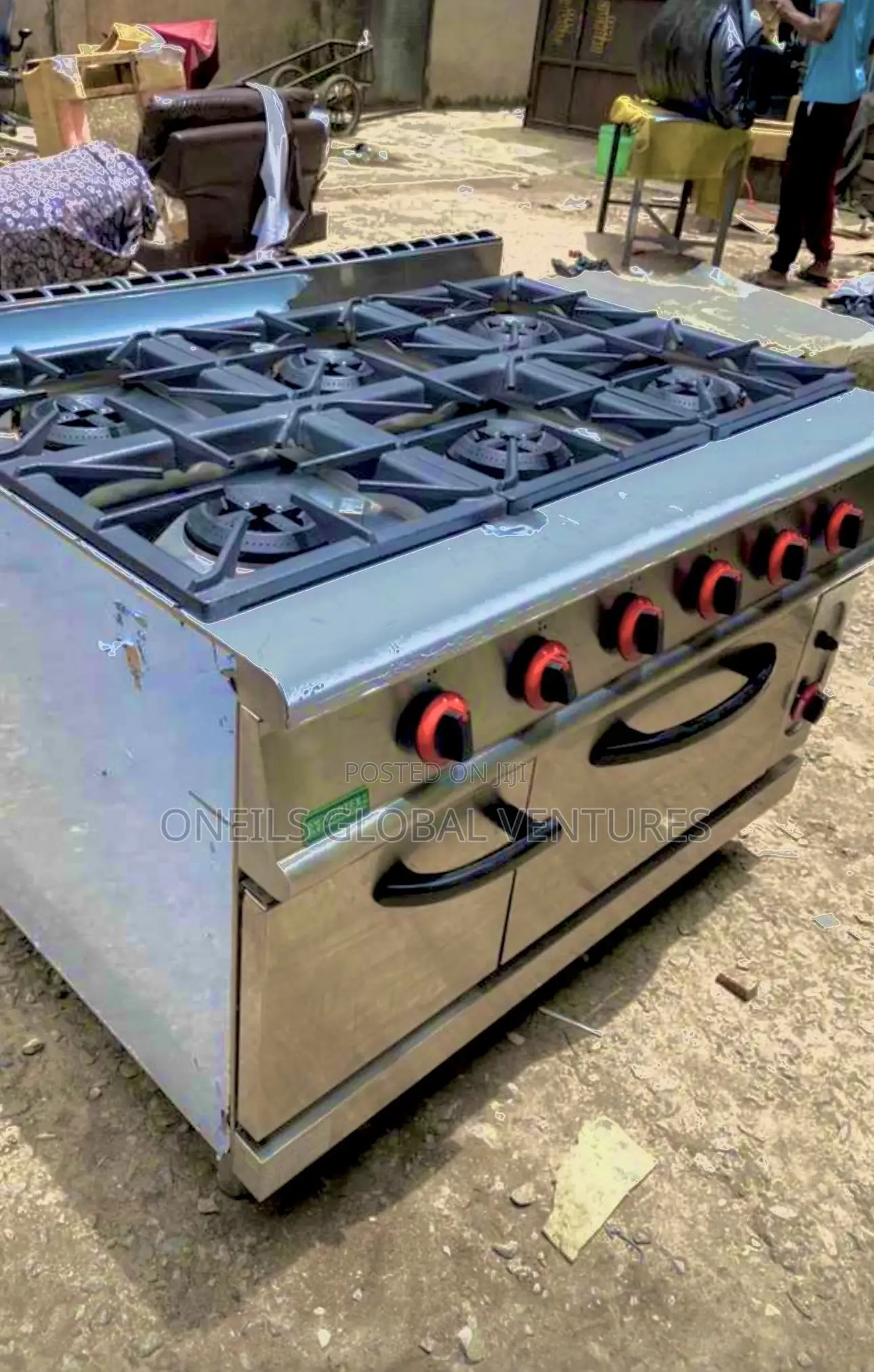 6 Burner Gas Cooker With Oven Gas