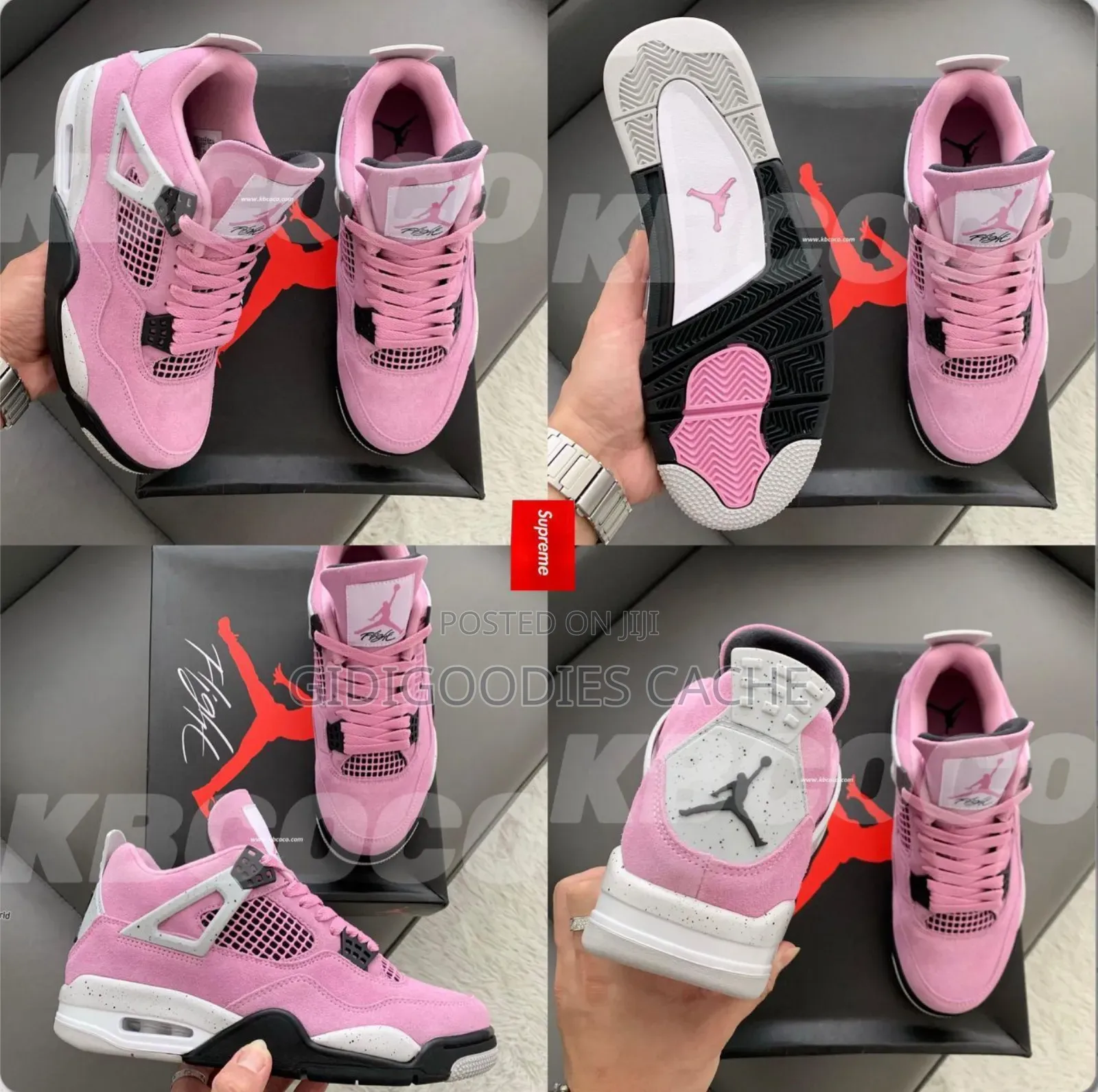 Air Jordan 4 Orchid Pink Sneakers