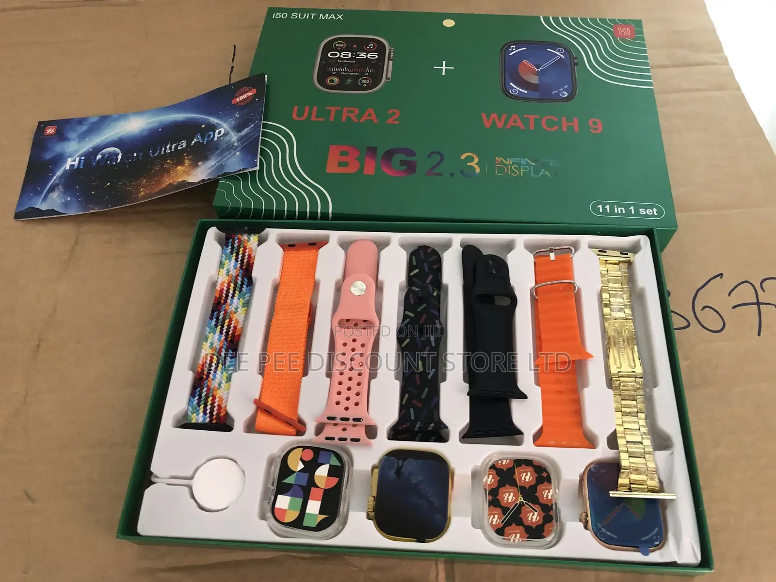 7in1 Ultra Strap Smart Double Watch and 2 Pouch