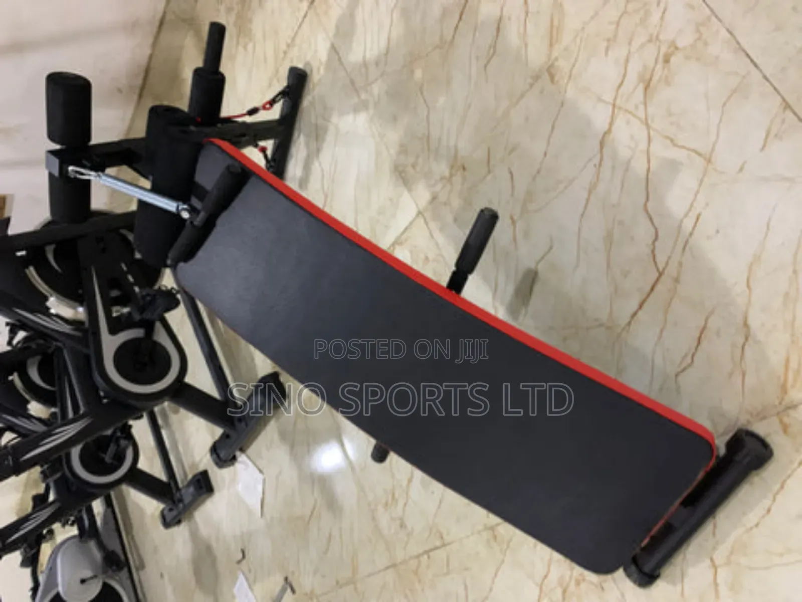 Sit-Up Bench With Rope Spring