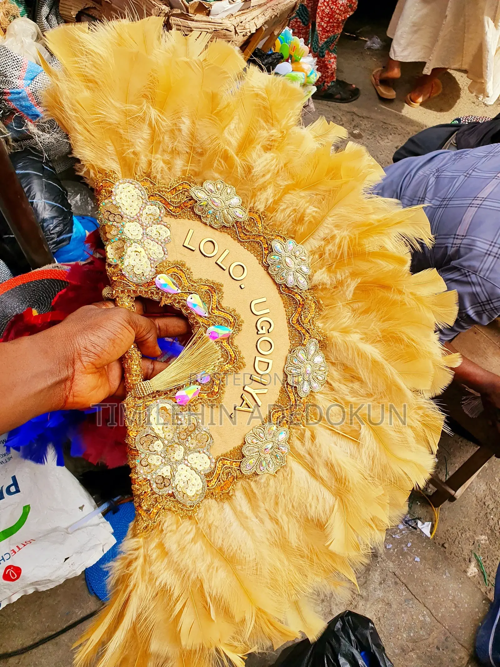 Hand Fans for Wedding/Bridal Hand Fan/African Feather Fan