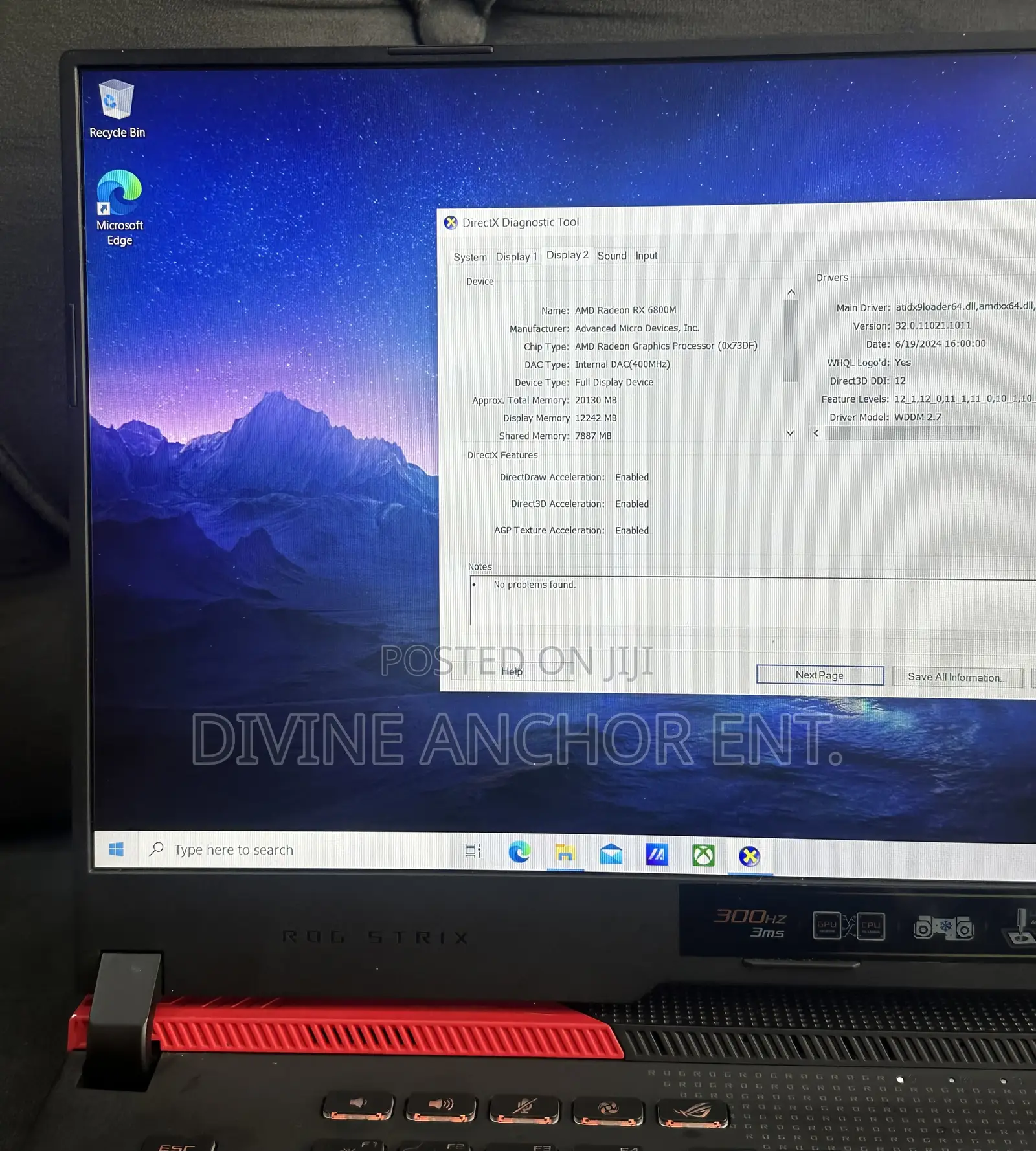 Laptop Asus ROG Strix G15 16GB AMD Ryzen 9 SSD 512GB