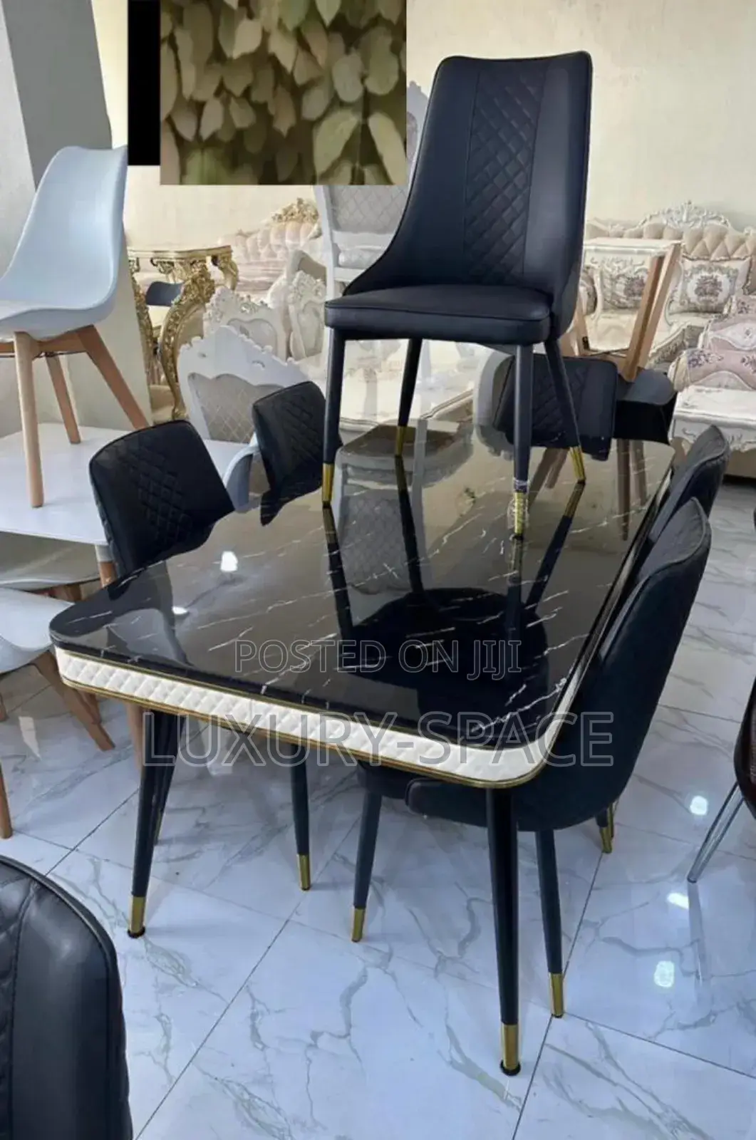 High Quality Marble Dining Set With 6 Chairs