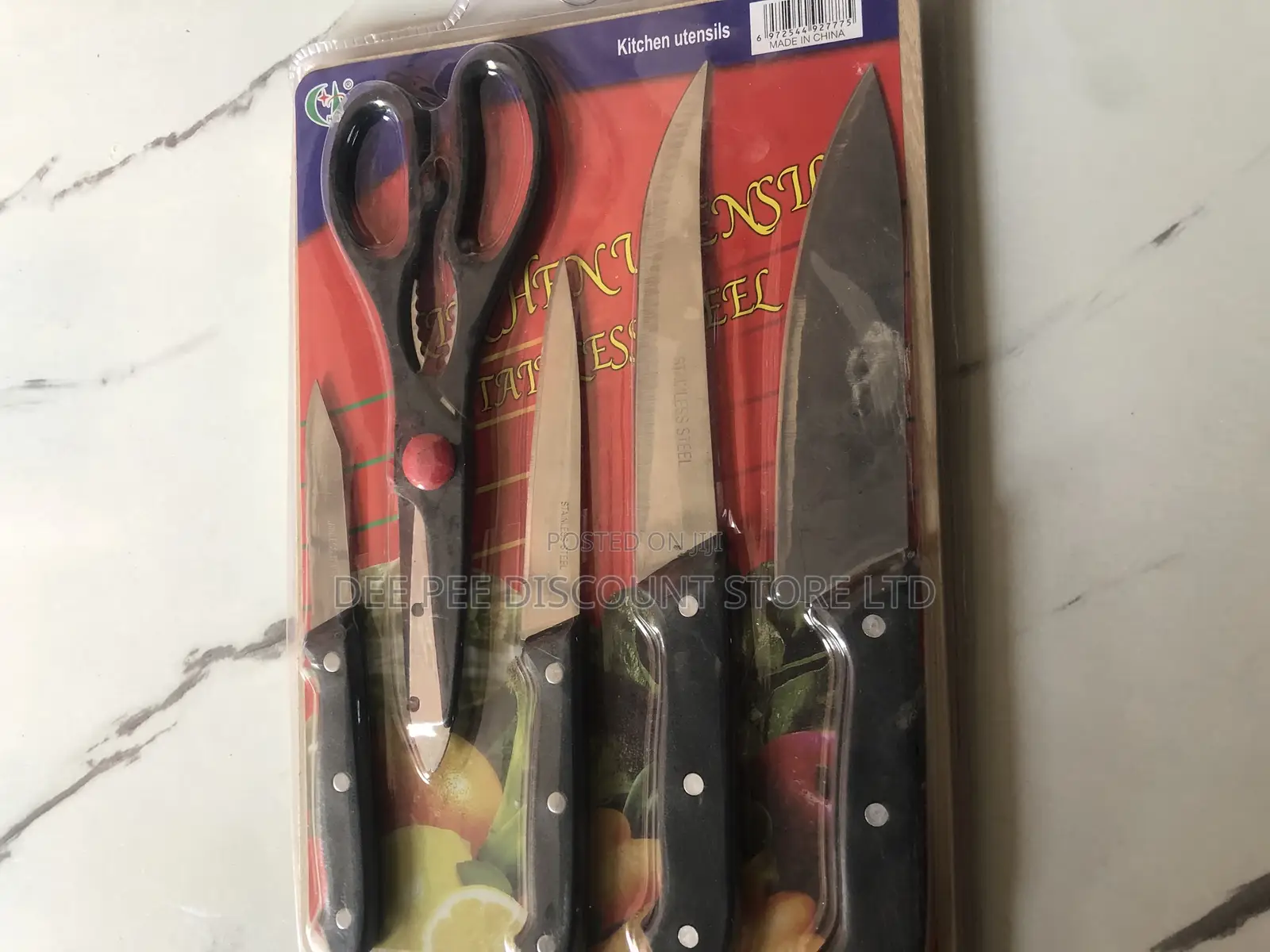Knife Set With Wooden Cutting Board