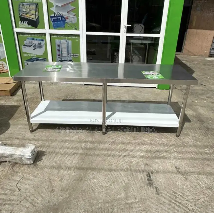 7ft Stainless Steel Table