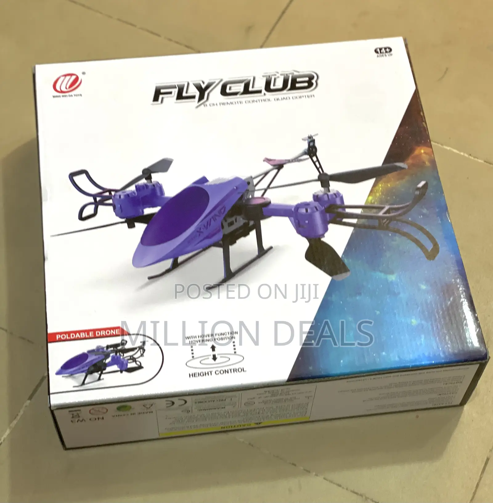 Fly Club 6 Ch Remote Control Quad Copter