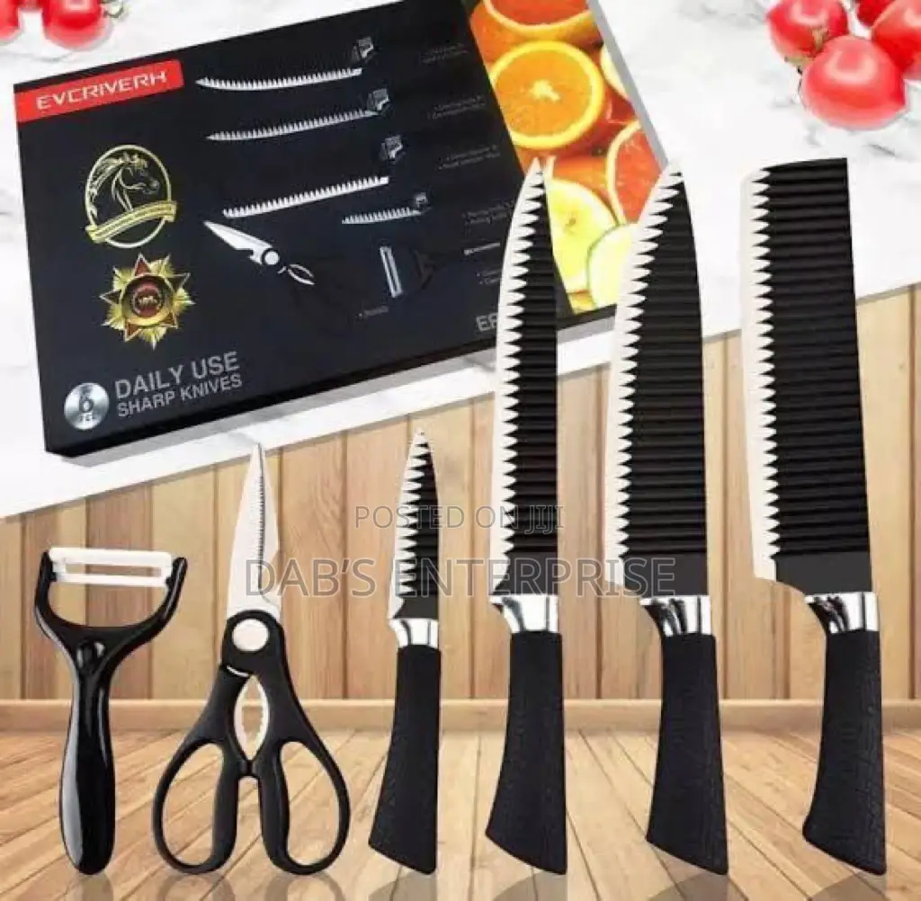 6 Pieces Kitchen Knife