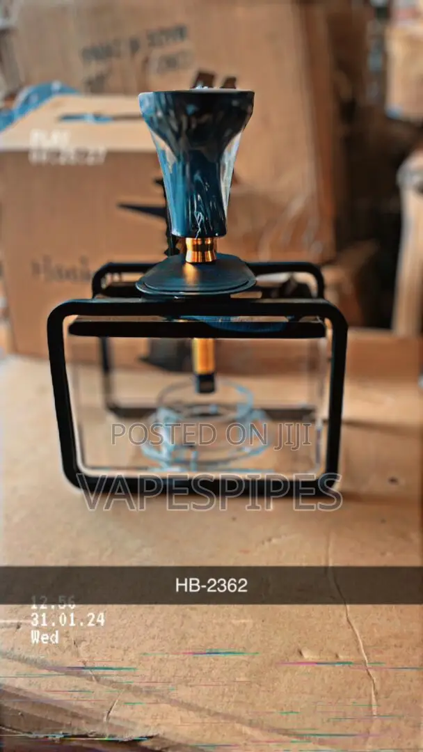 Acrylic Shisha Hookah With Big Acrylic Tank, Multicolor Led