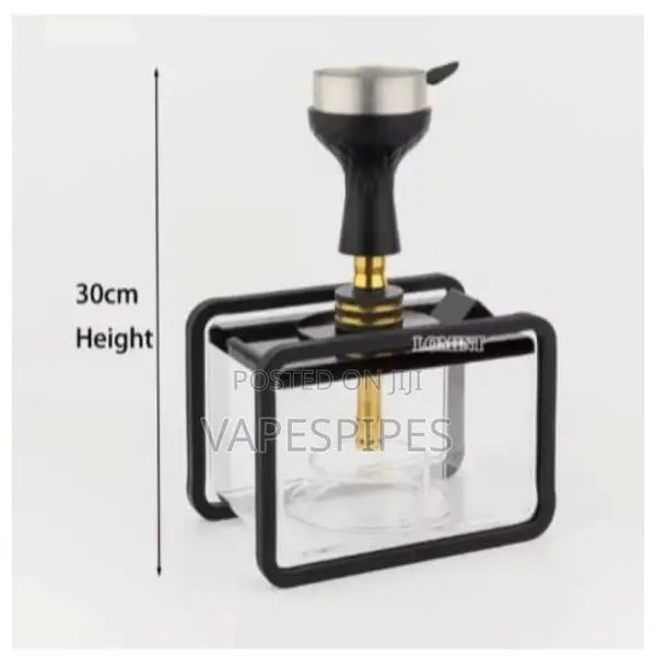 Acrylic Shisha Hookah With Big Acrylic Tank, Multicolor Led