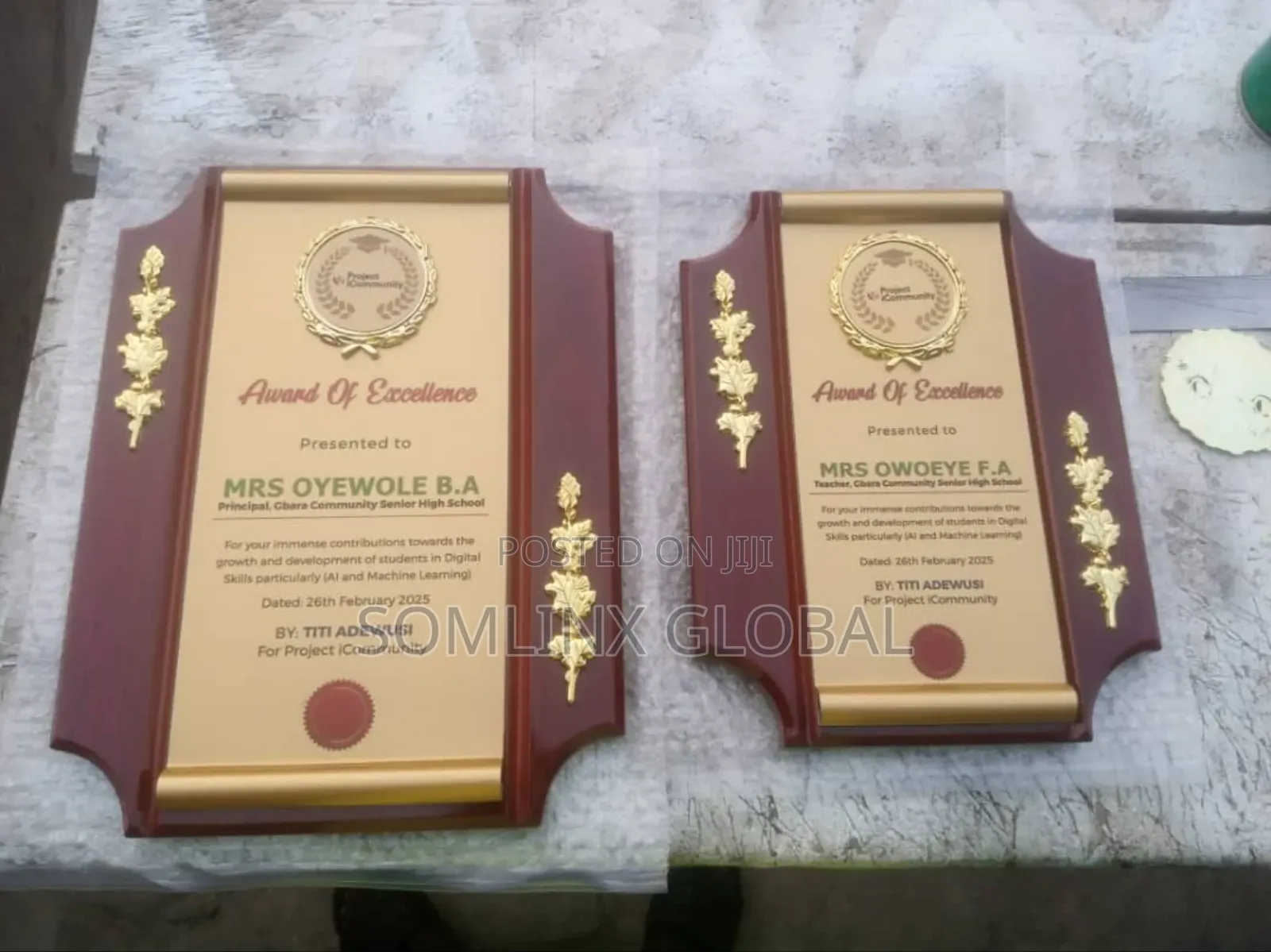 Wooden Award Plaque