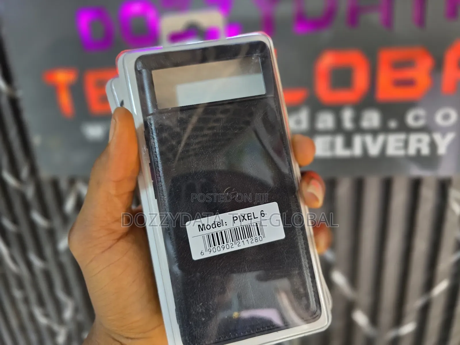 Google Pixel 6 Black Leather Case