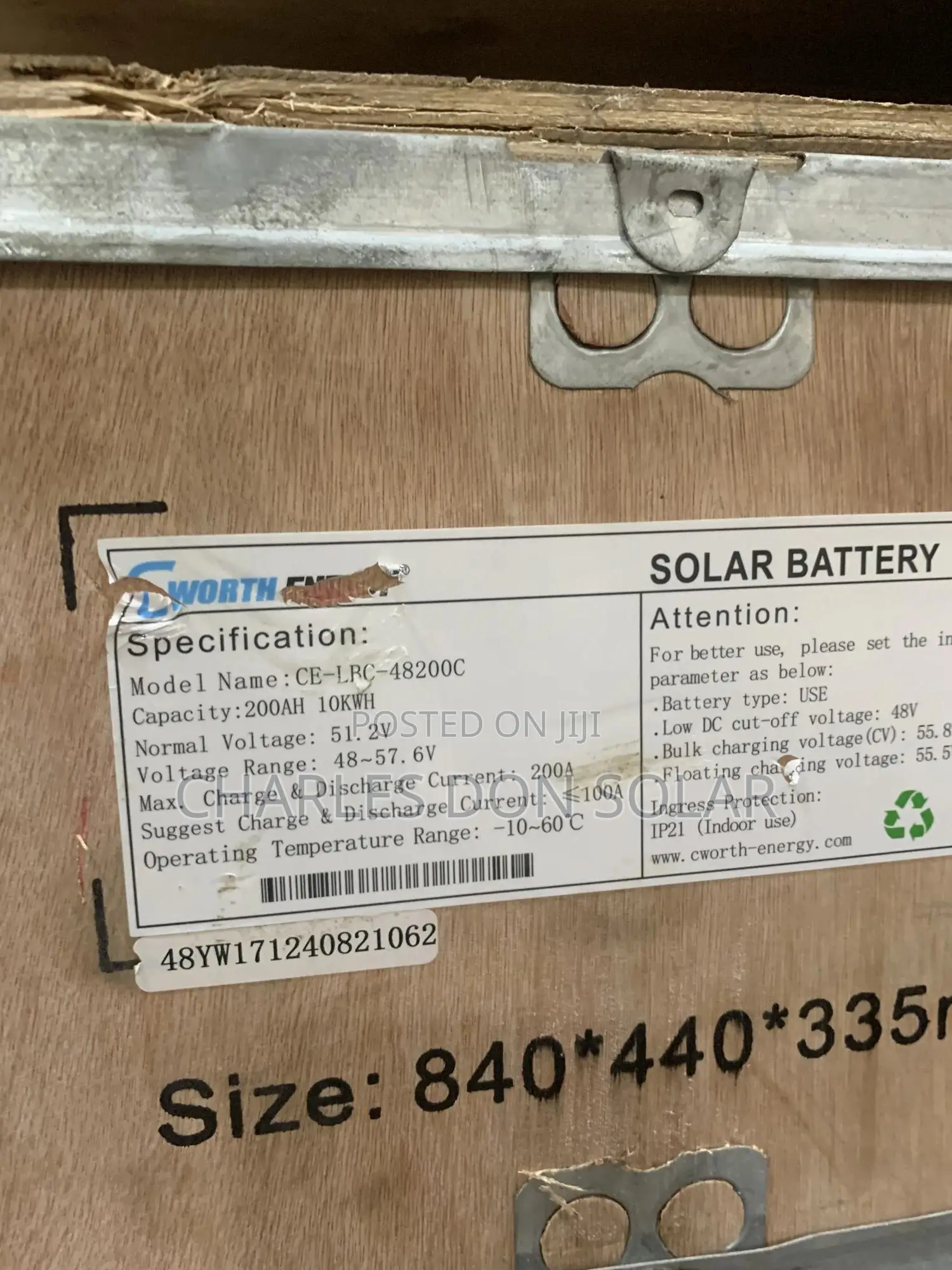 10kwh Cworth Lithium Battery