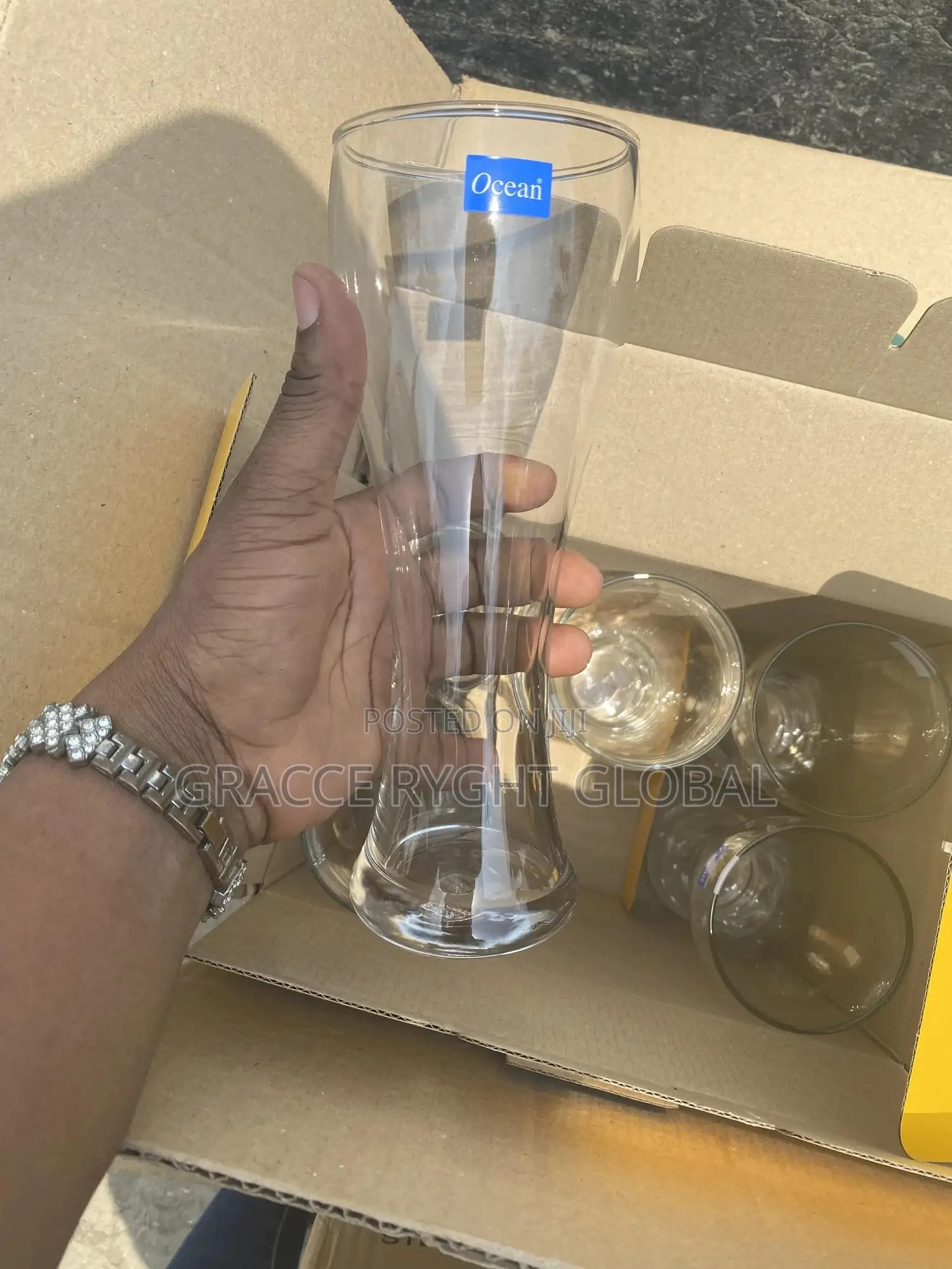 6pcs Ocean Imperial Beer Glass Cup