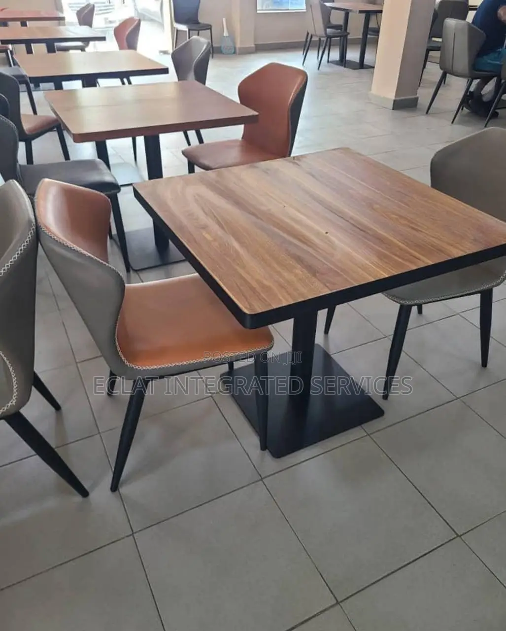 Wooden Table With Two Chair Restaurants Standard