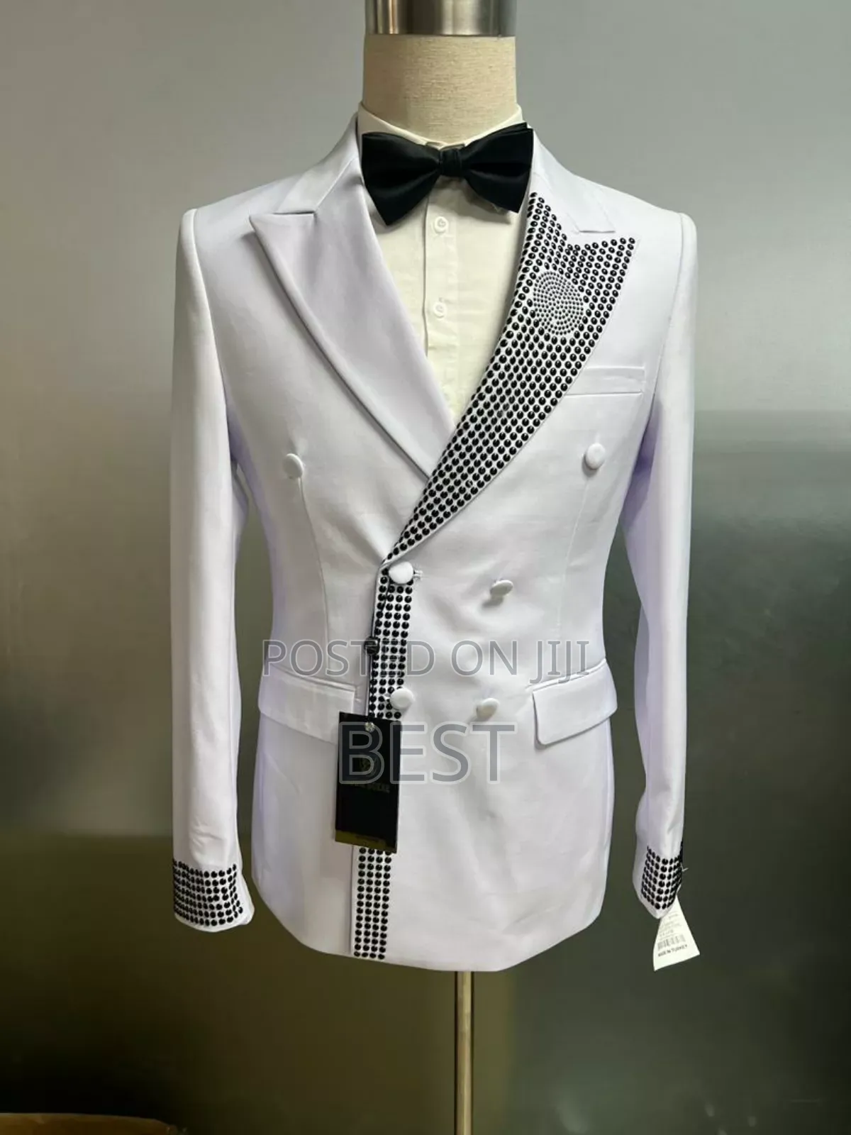 Stoned Luxury Double Breasted Turkish Suit